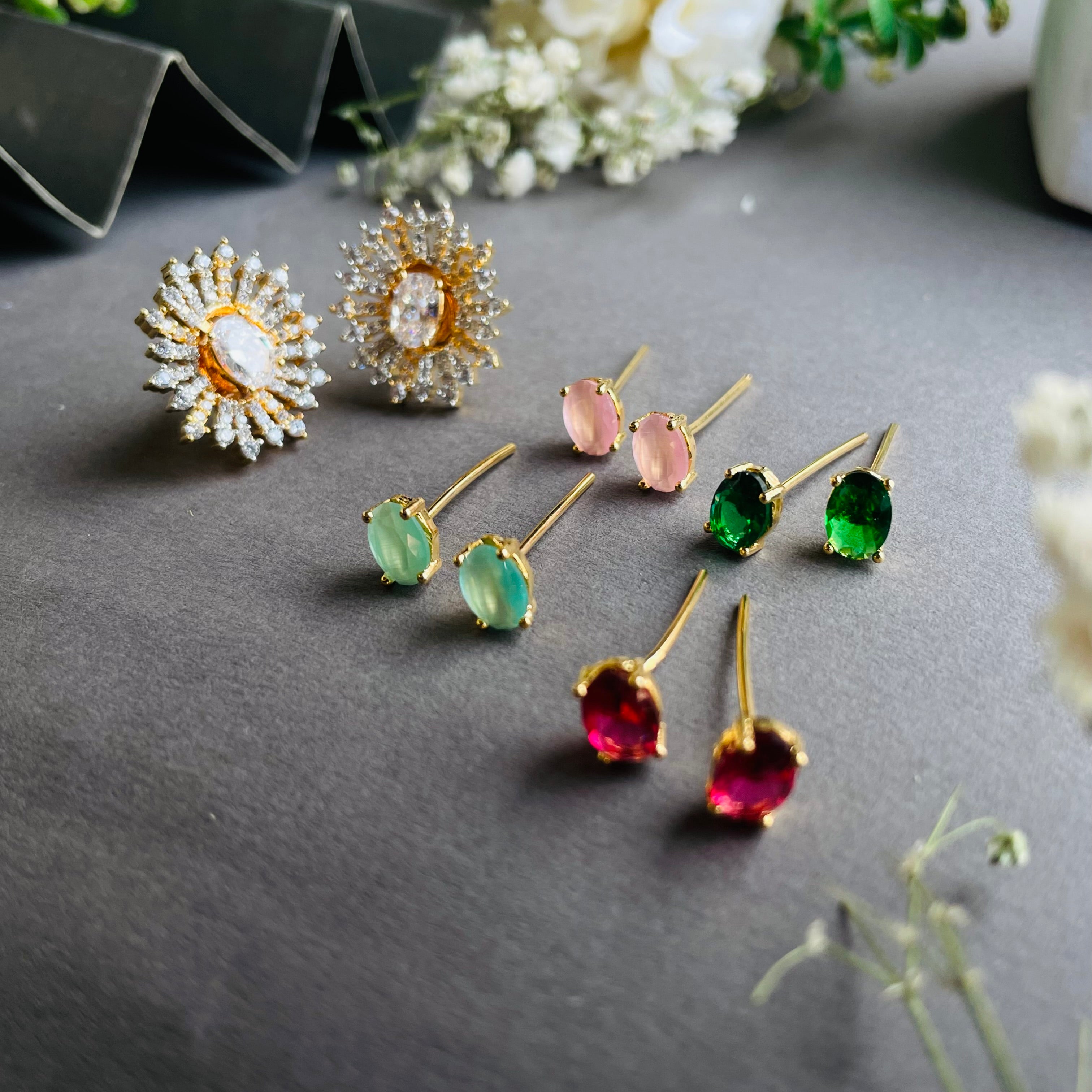 Ad Bailey studs colour changeable