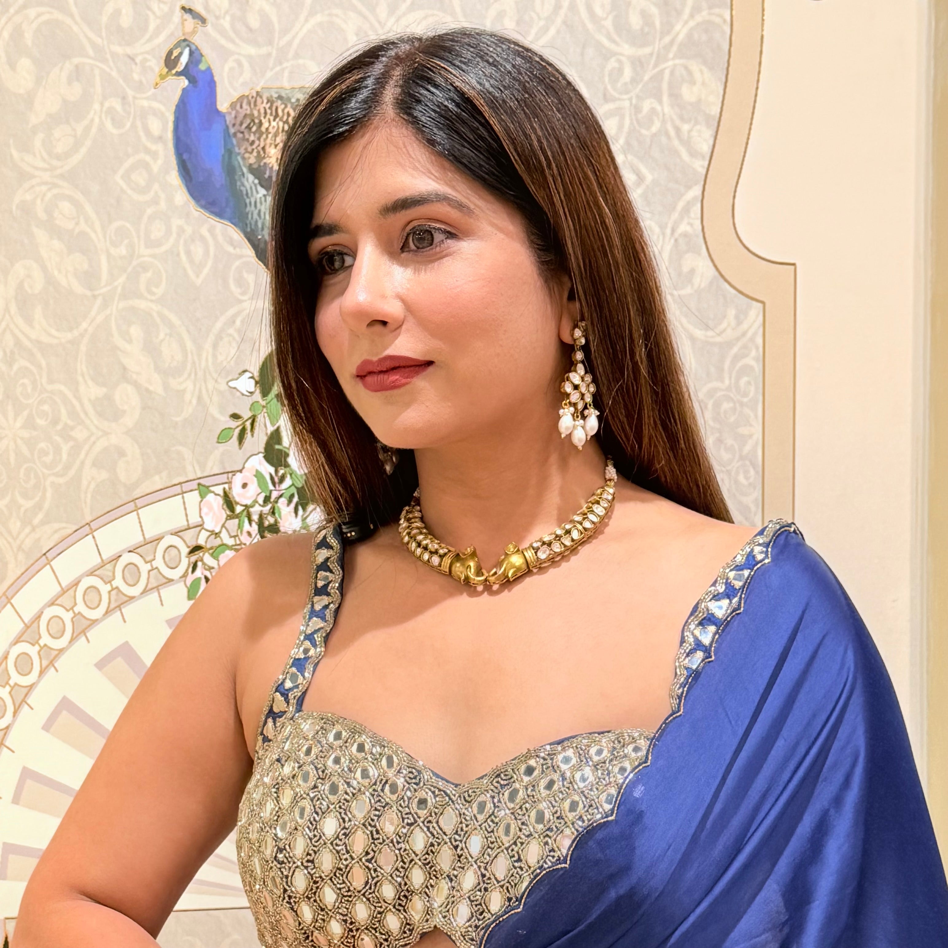 Nayaab hana Polki neckpiece