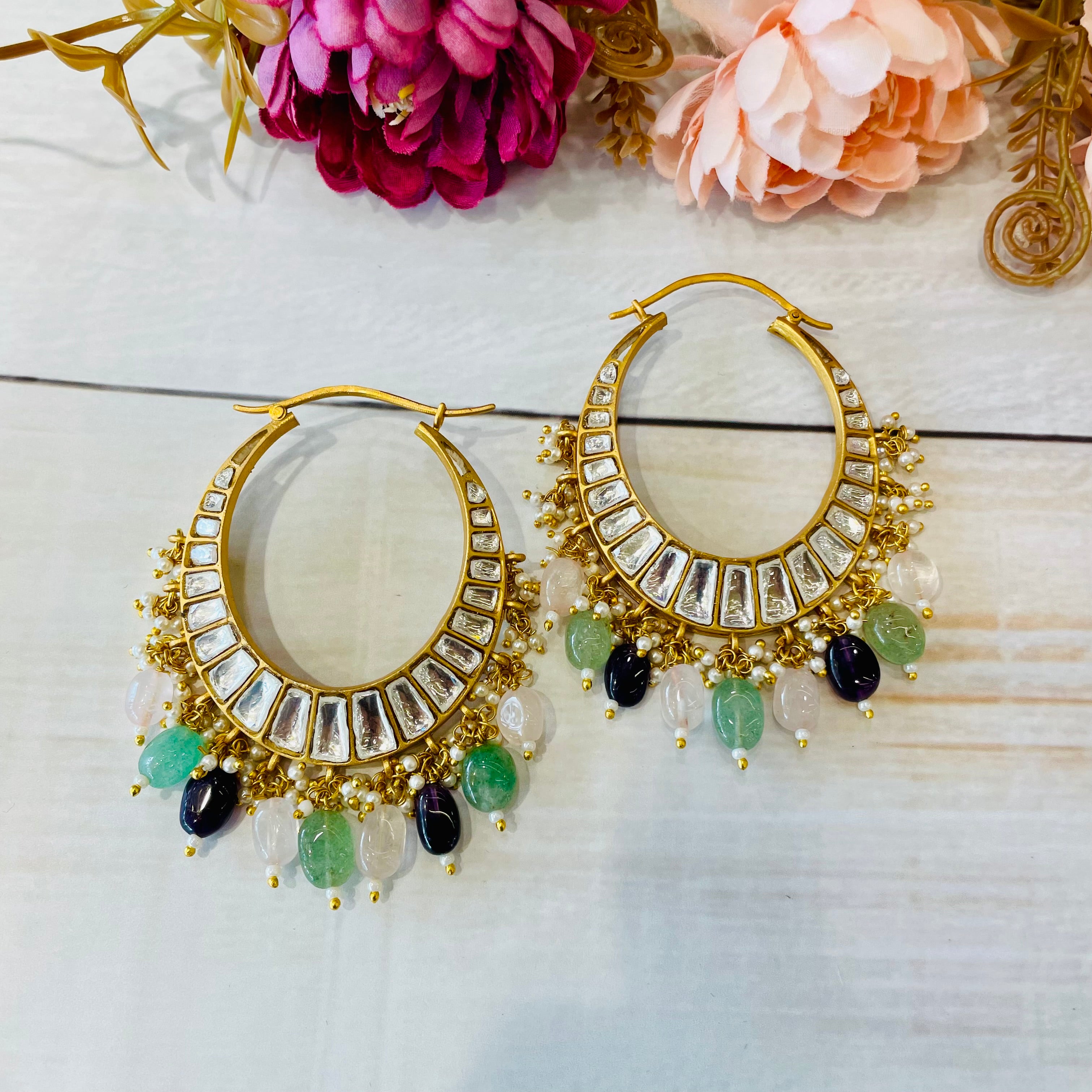 Nayaab Anaya Polki Earrings