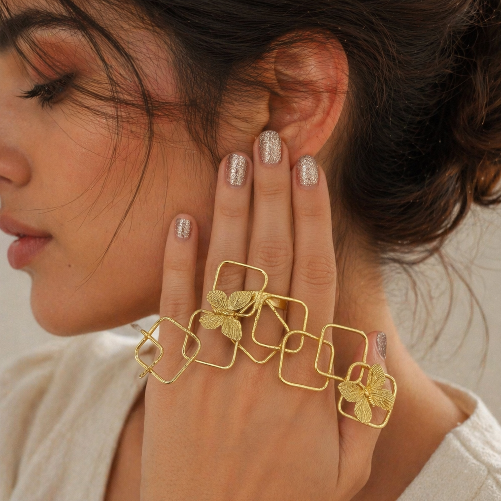 Layla Kate Gold Ring adjustable