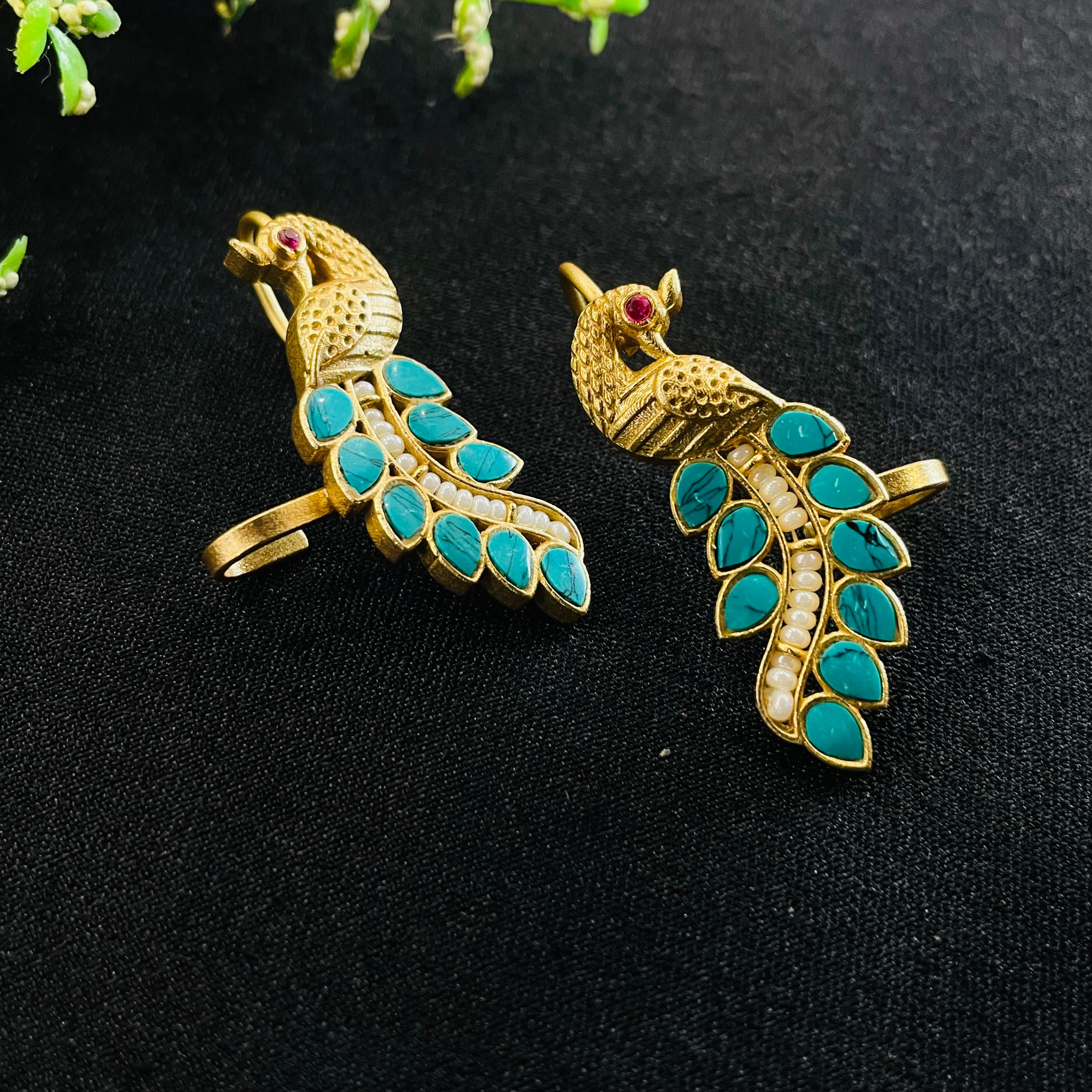 Nayaab peacock Earcuff