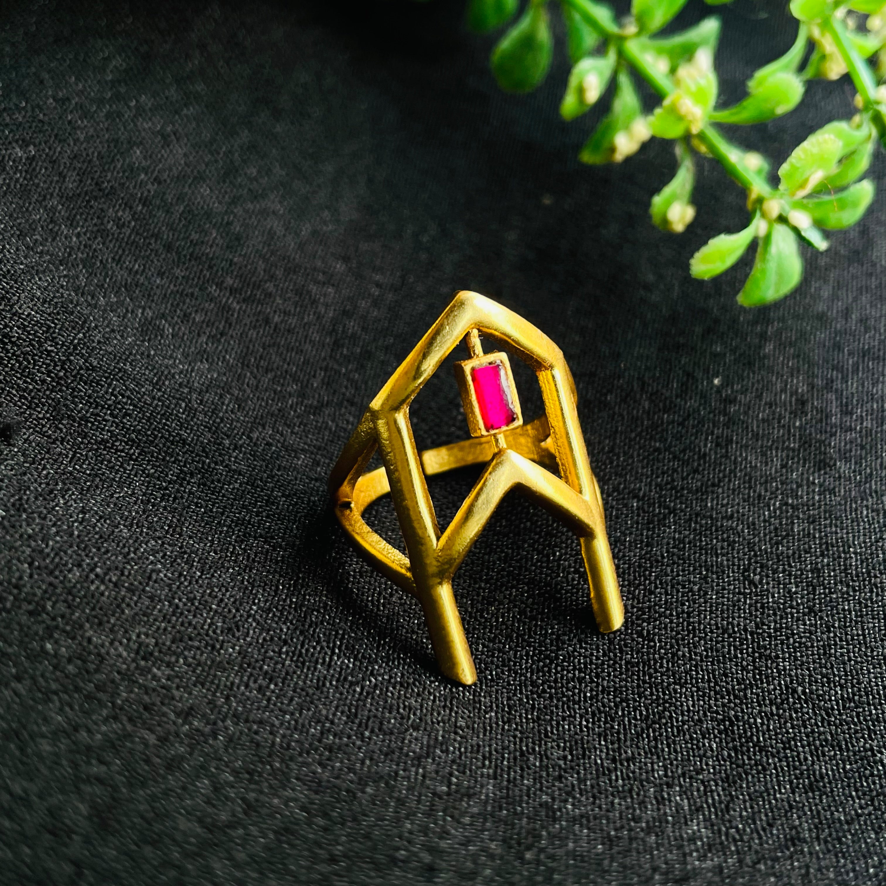 Nayaab Pooja Ring adjustable