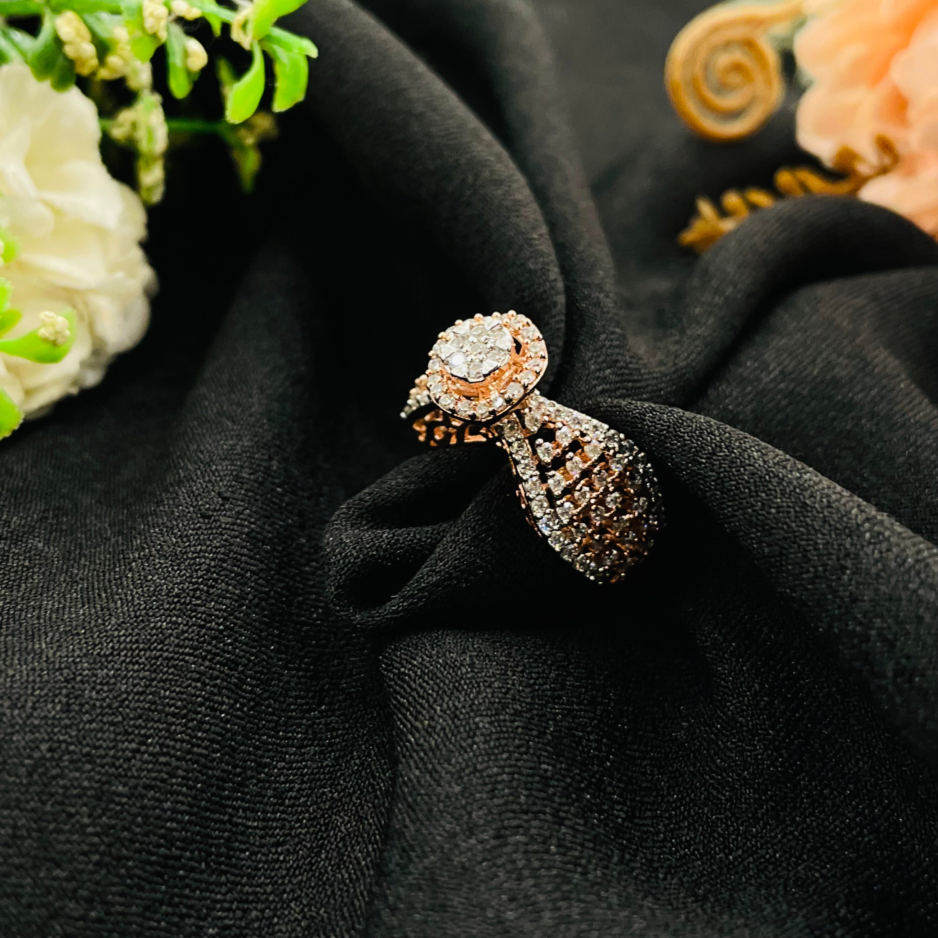 Vs Sterling silver cocktail ring 238 6g