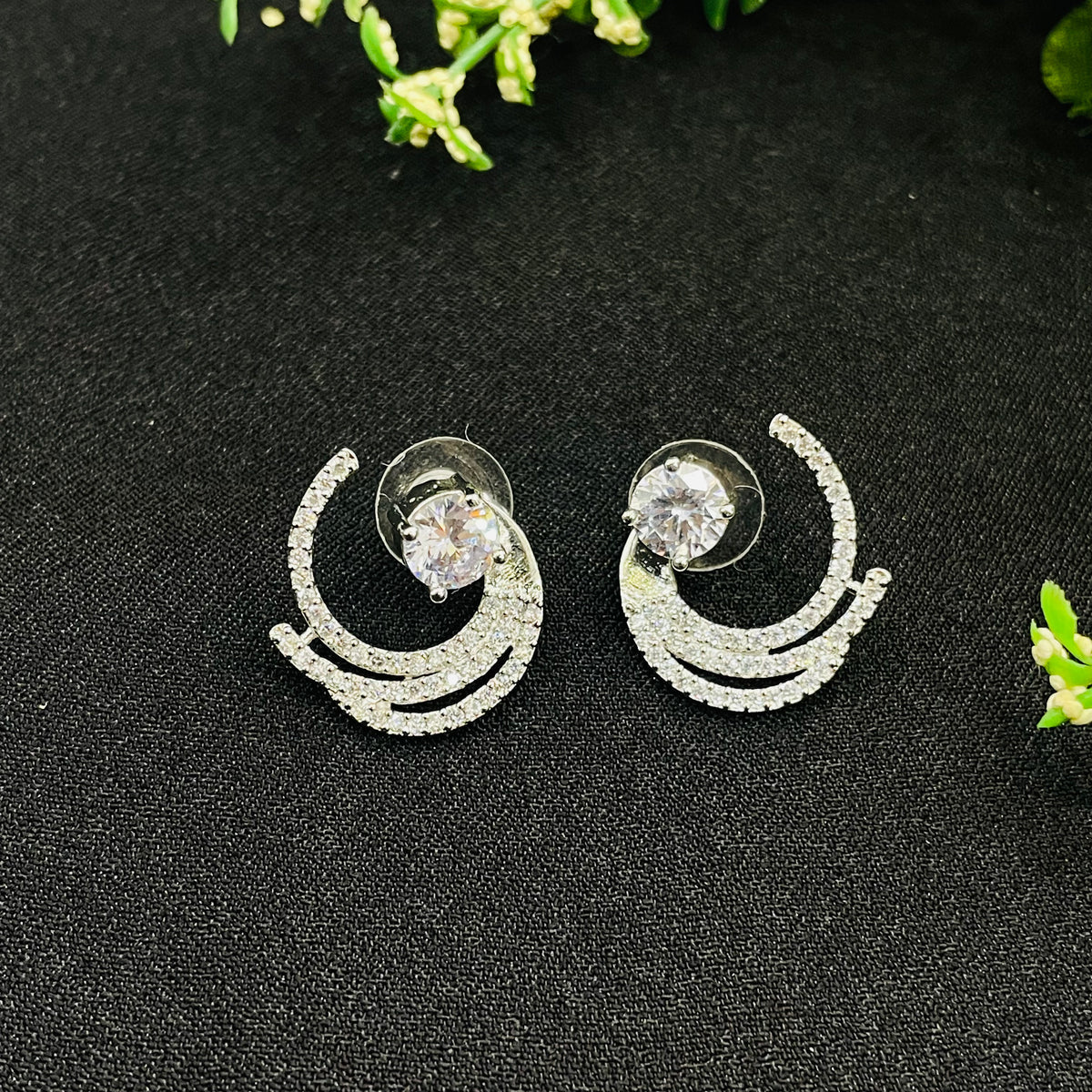 Ad Maanya studs with ring combo