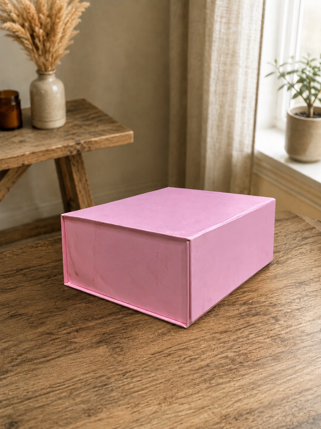 Pastel Pink Foldable gift box