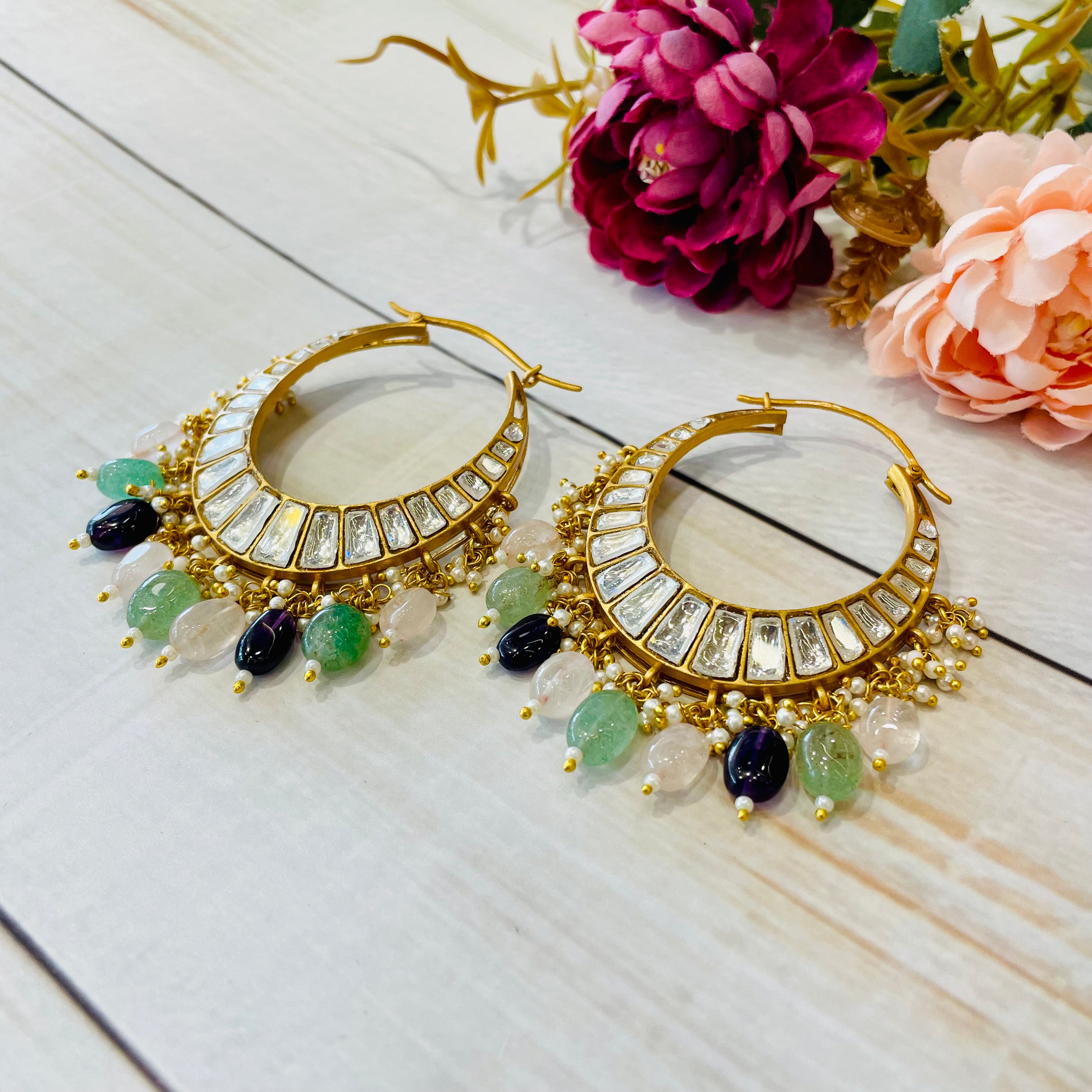 Nayaab Anaya Polki Earrings