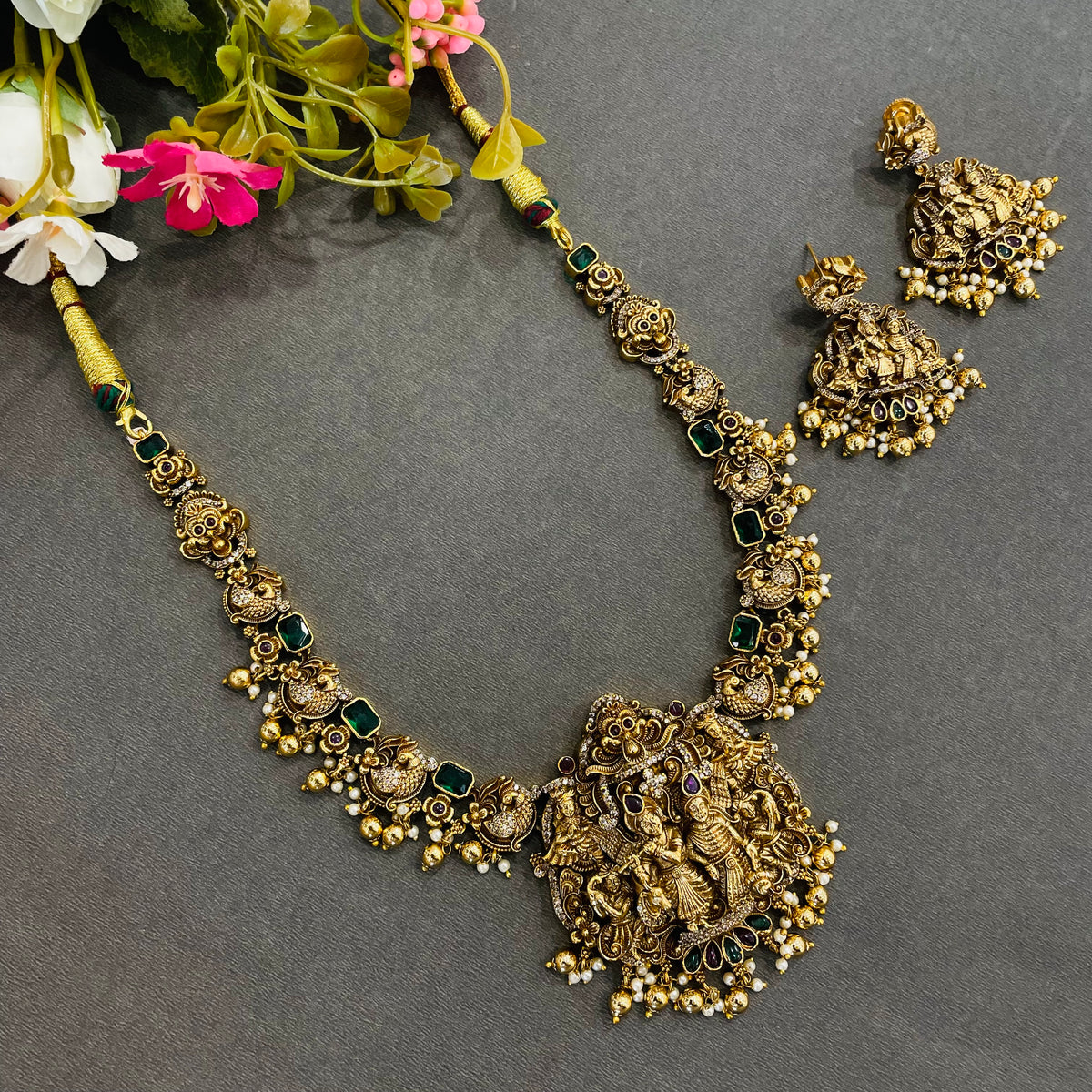 Rajlaxmi Temple Heritage Neckpiece