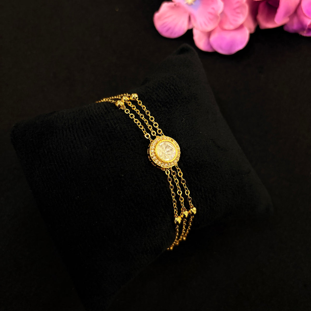 Aarini Noor Triple-Chain Bracelet