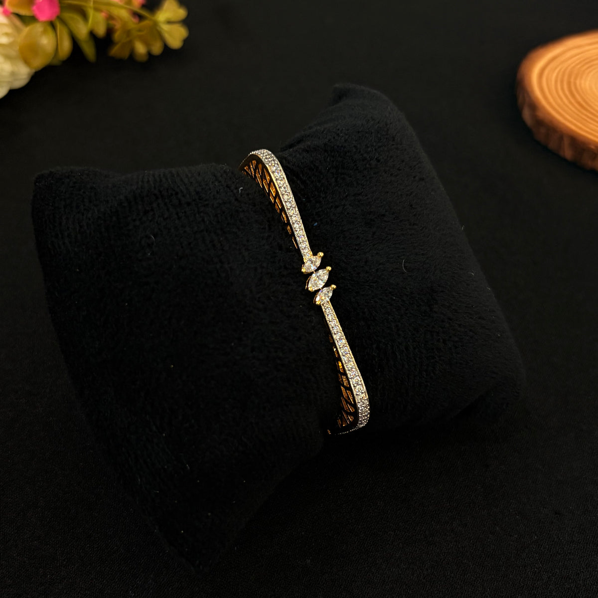 Ira Crystal Leaf Bracelet