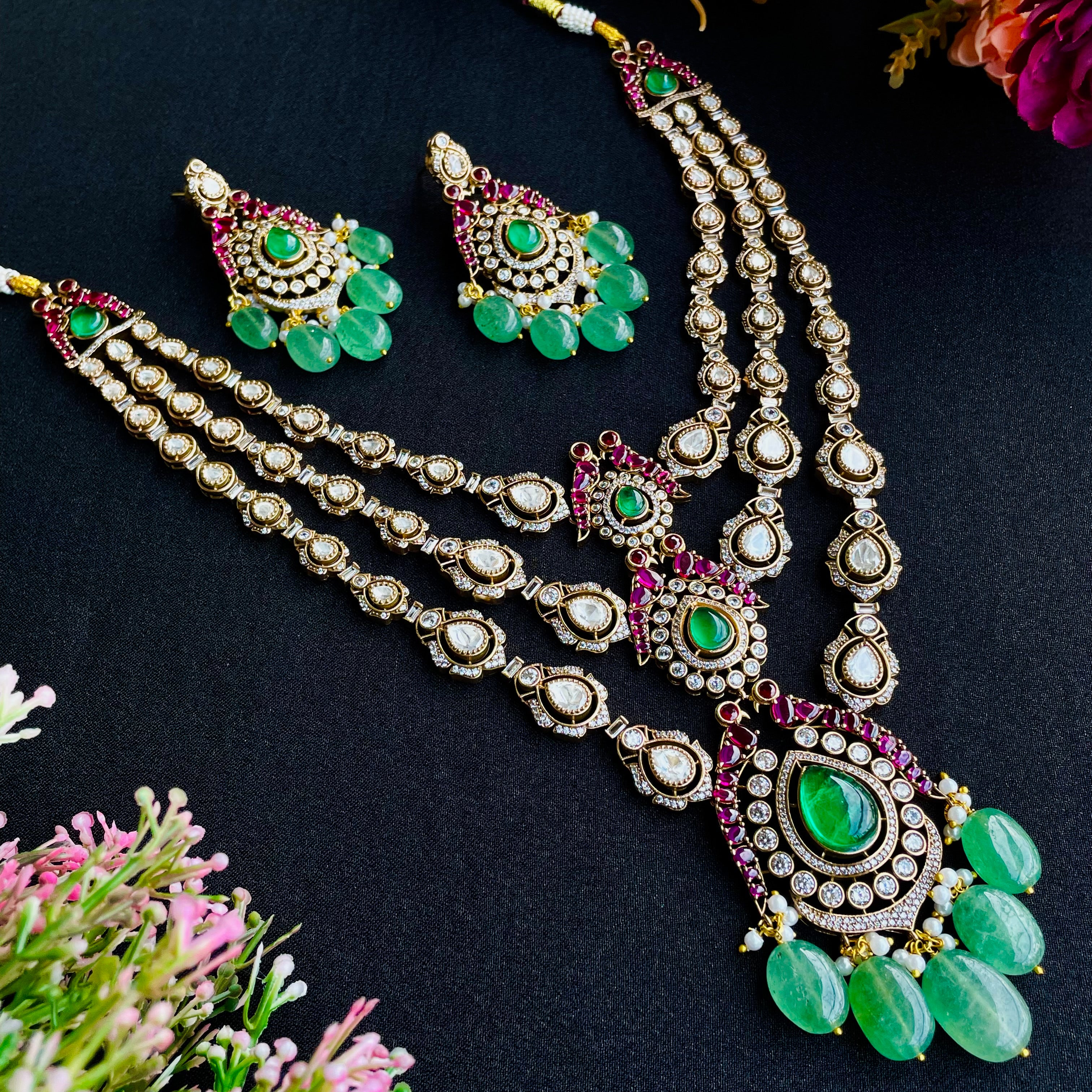 Nayaab Ayeza Polki Neckpiece
