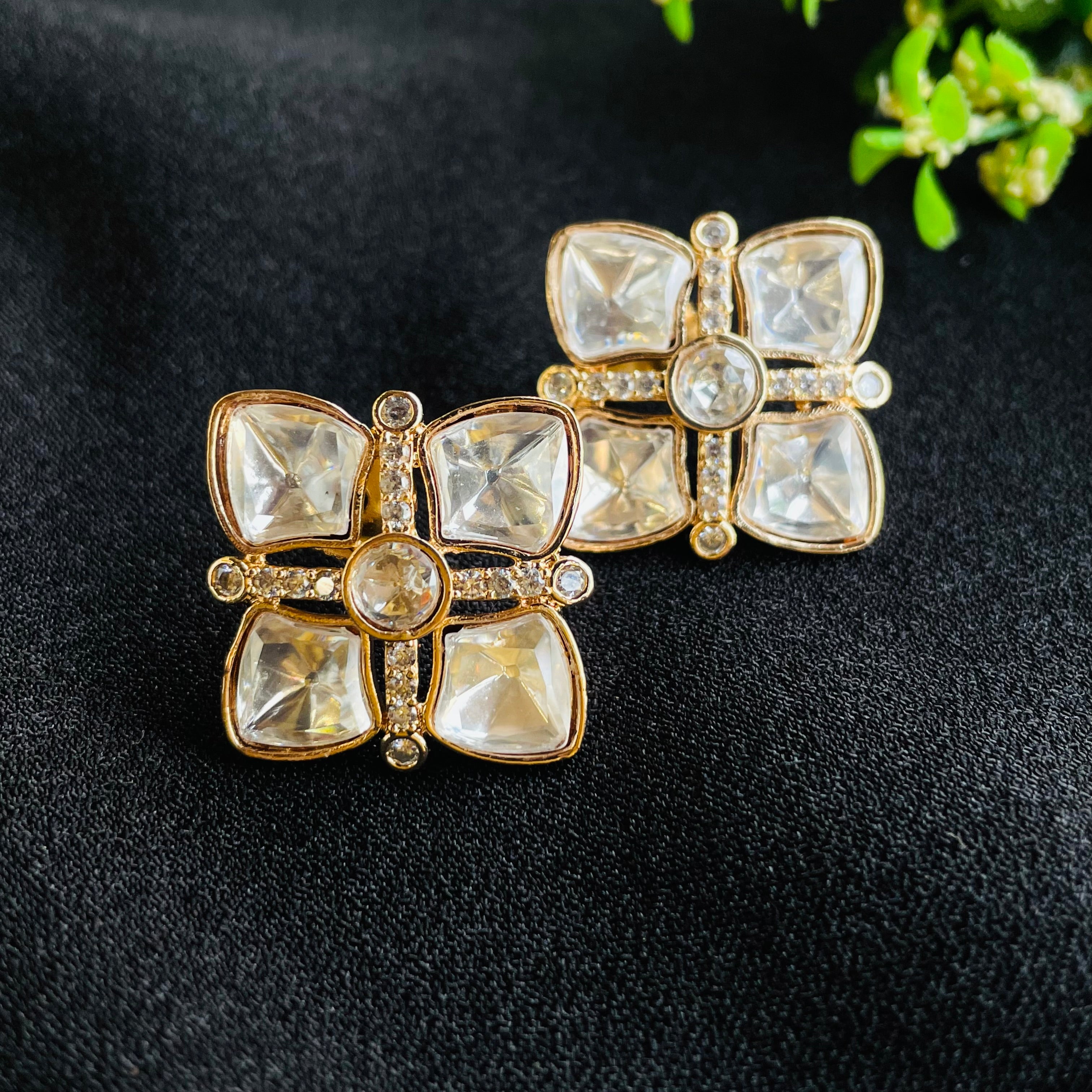 Nayaab deepa Polki earrings