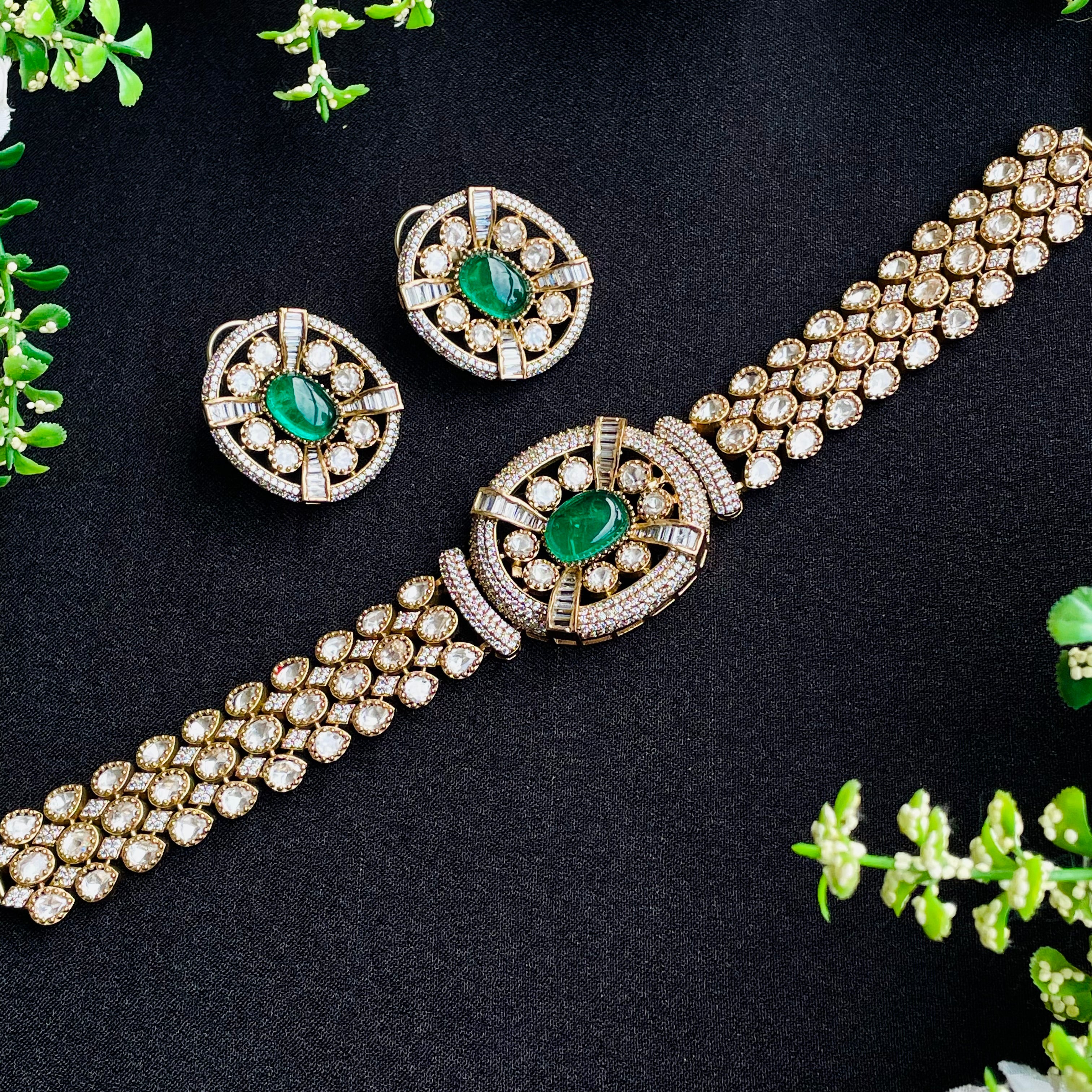 Nayaab Raina Polki Choker