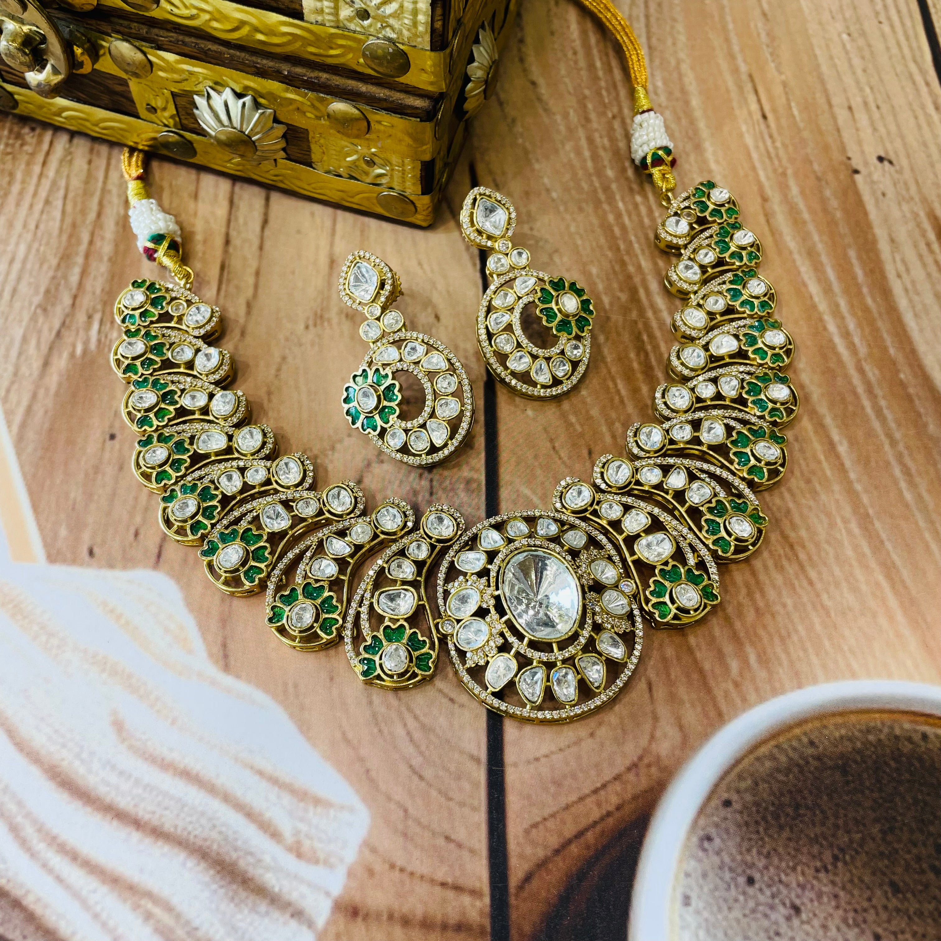 Nayaab Sahiba Polki Neckpiece