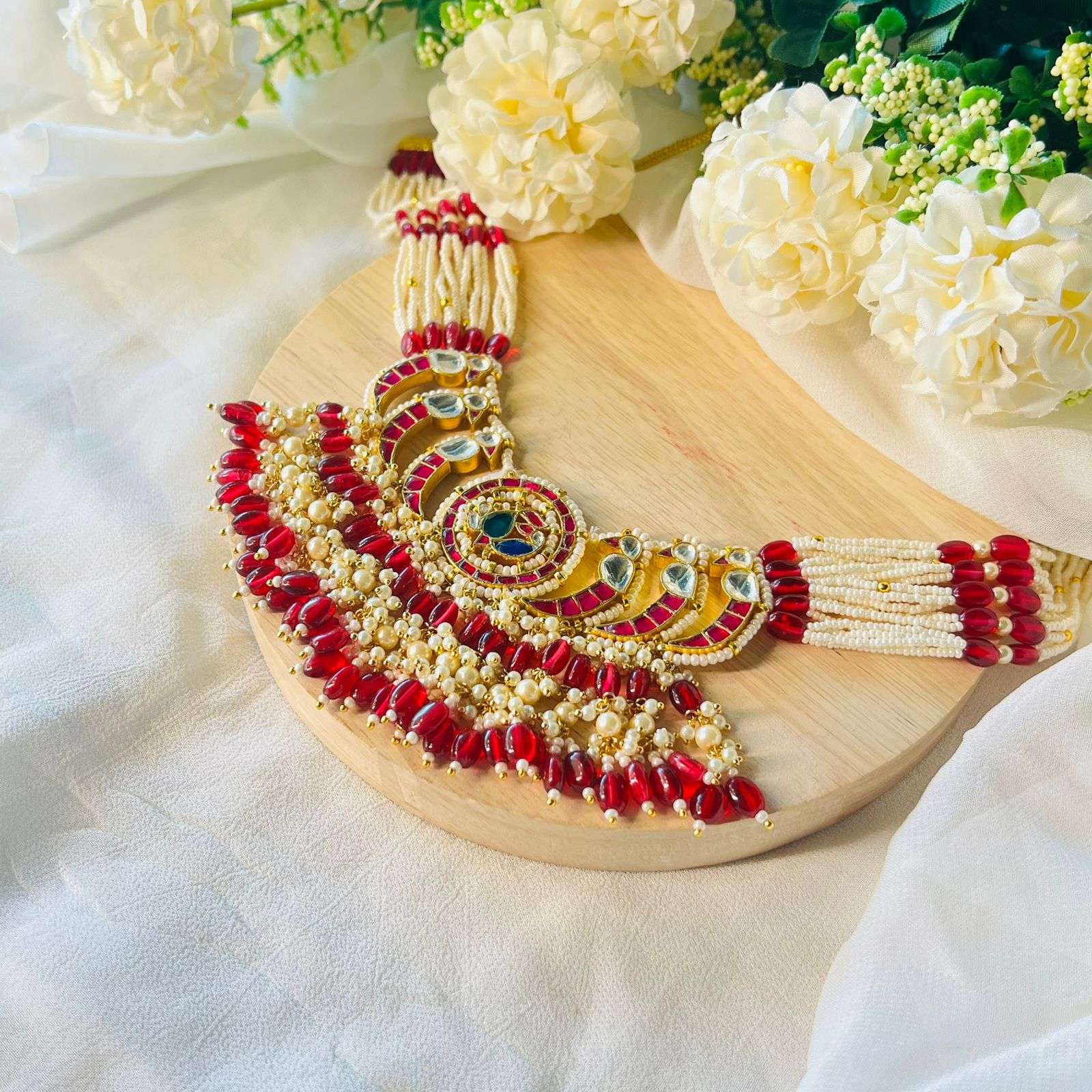 Nayaab mareya Polki Neckpiece