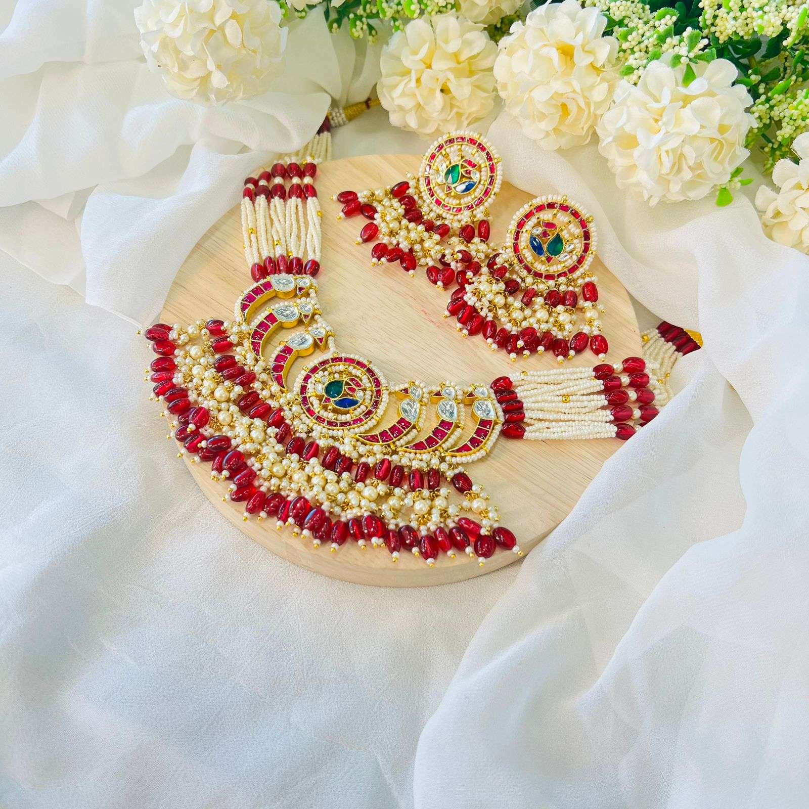 Nayaab mareya Polki Neckpiece