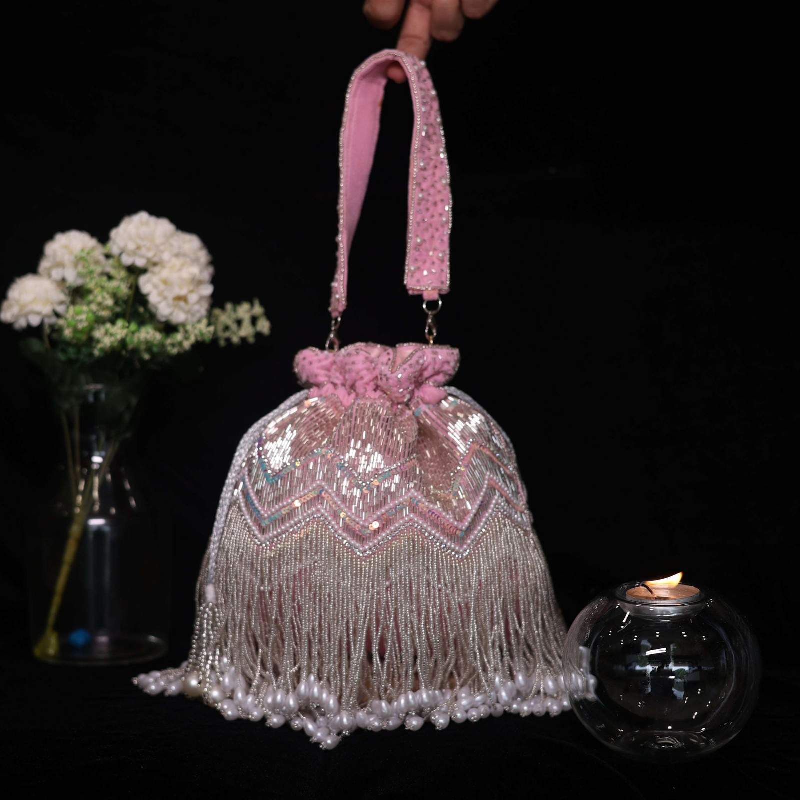 vs velvet potli velvet box by shweta