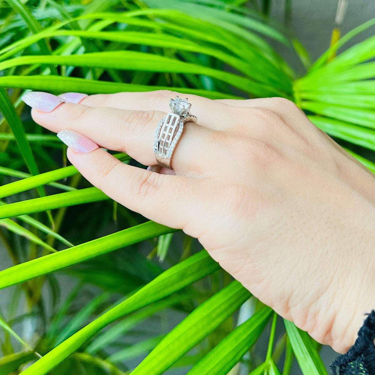 Vs sterling silver cocktail ring 128 6g