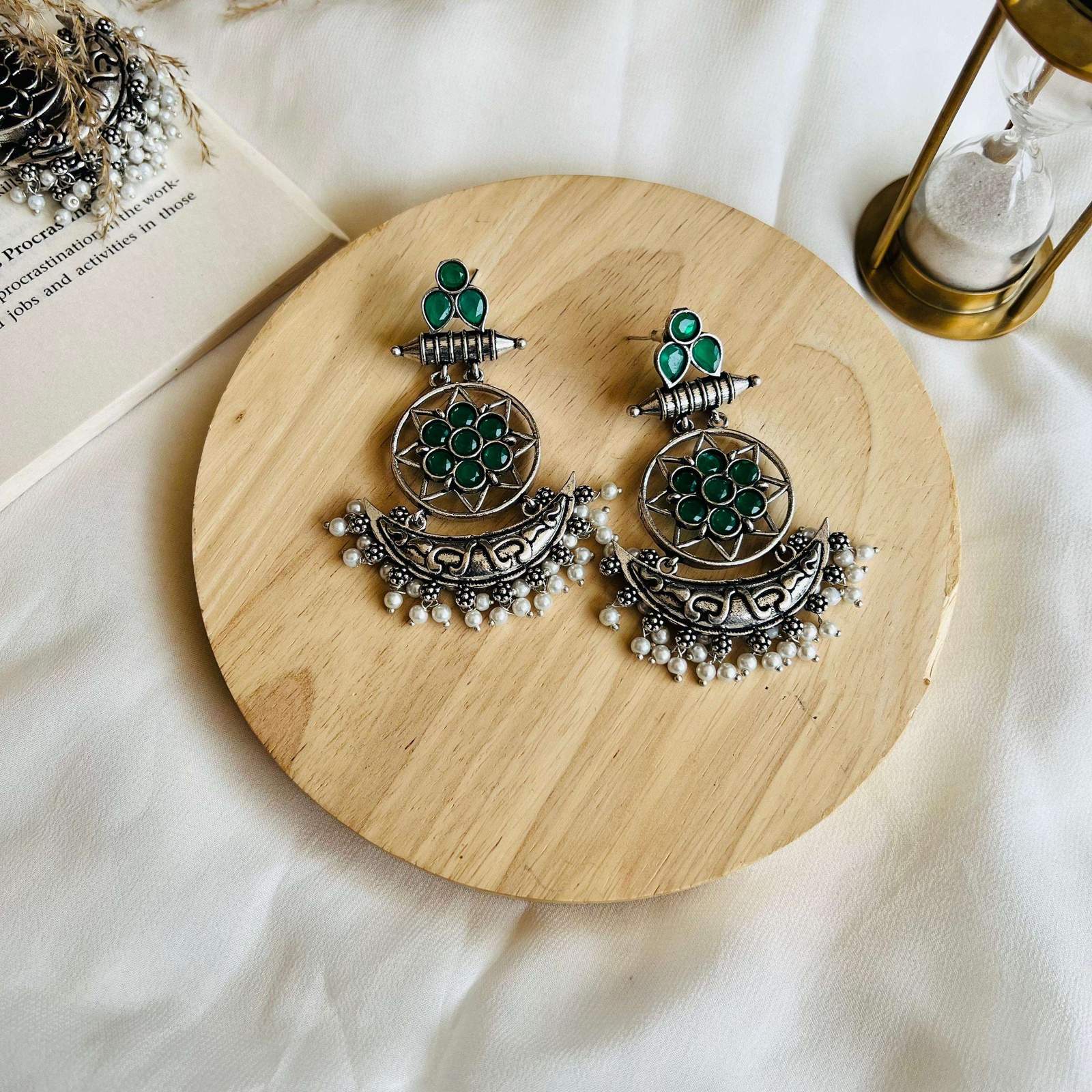 Inayat oxidized Chandwali Velvet box by Shweta