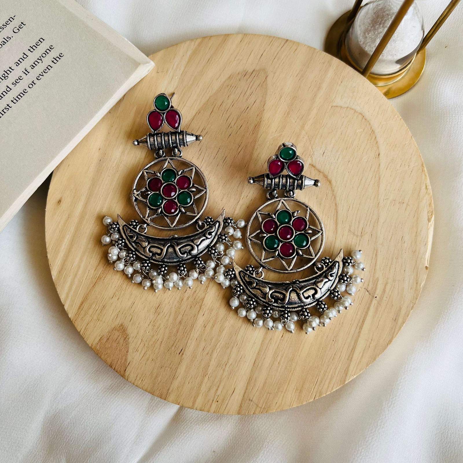Inayat oxidized Chandwali Velvet box by Shweta