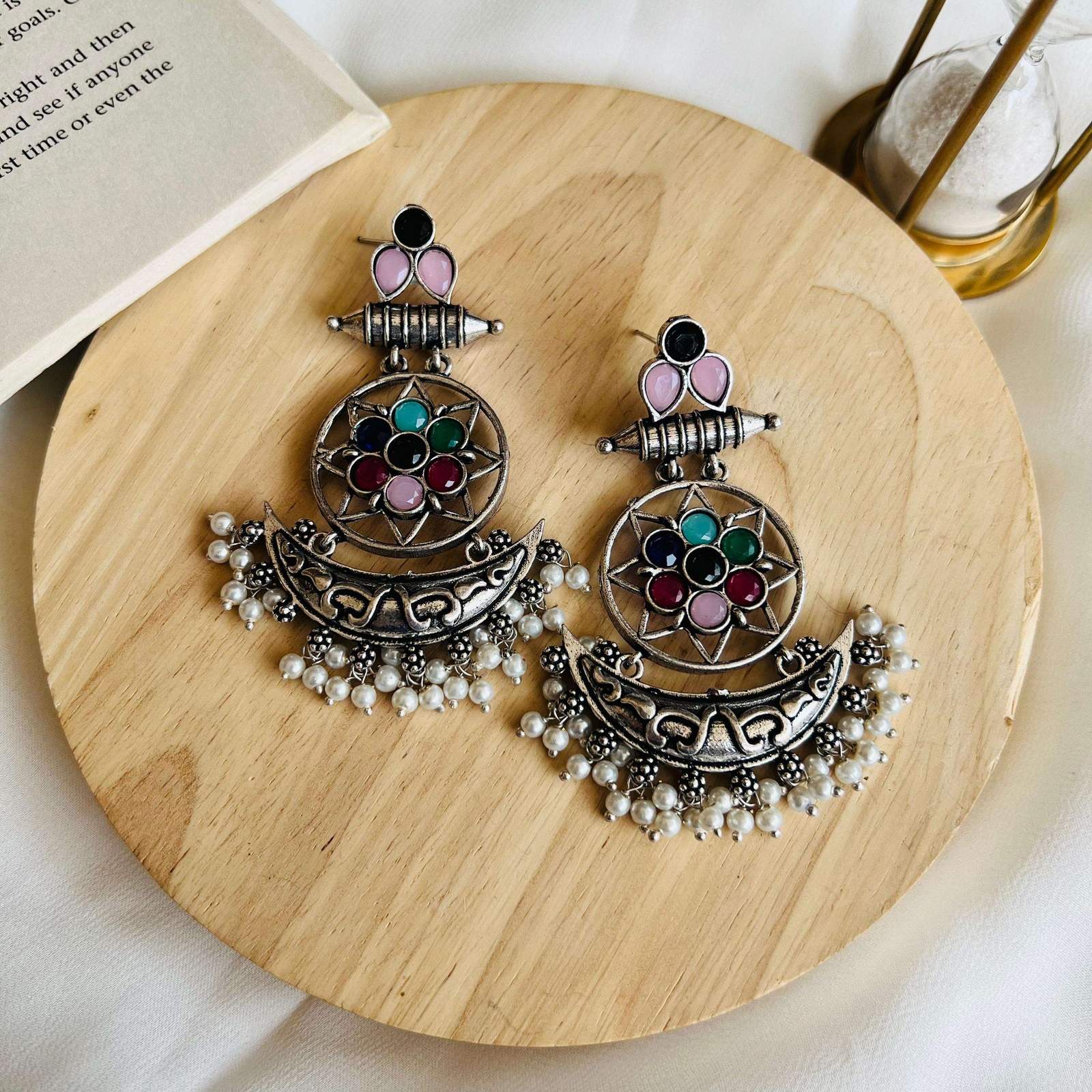 Inayat oxidized Chandwali Velvet box by Shweta