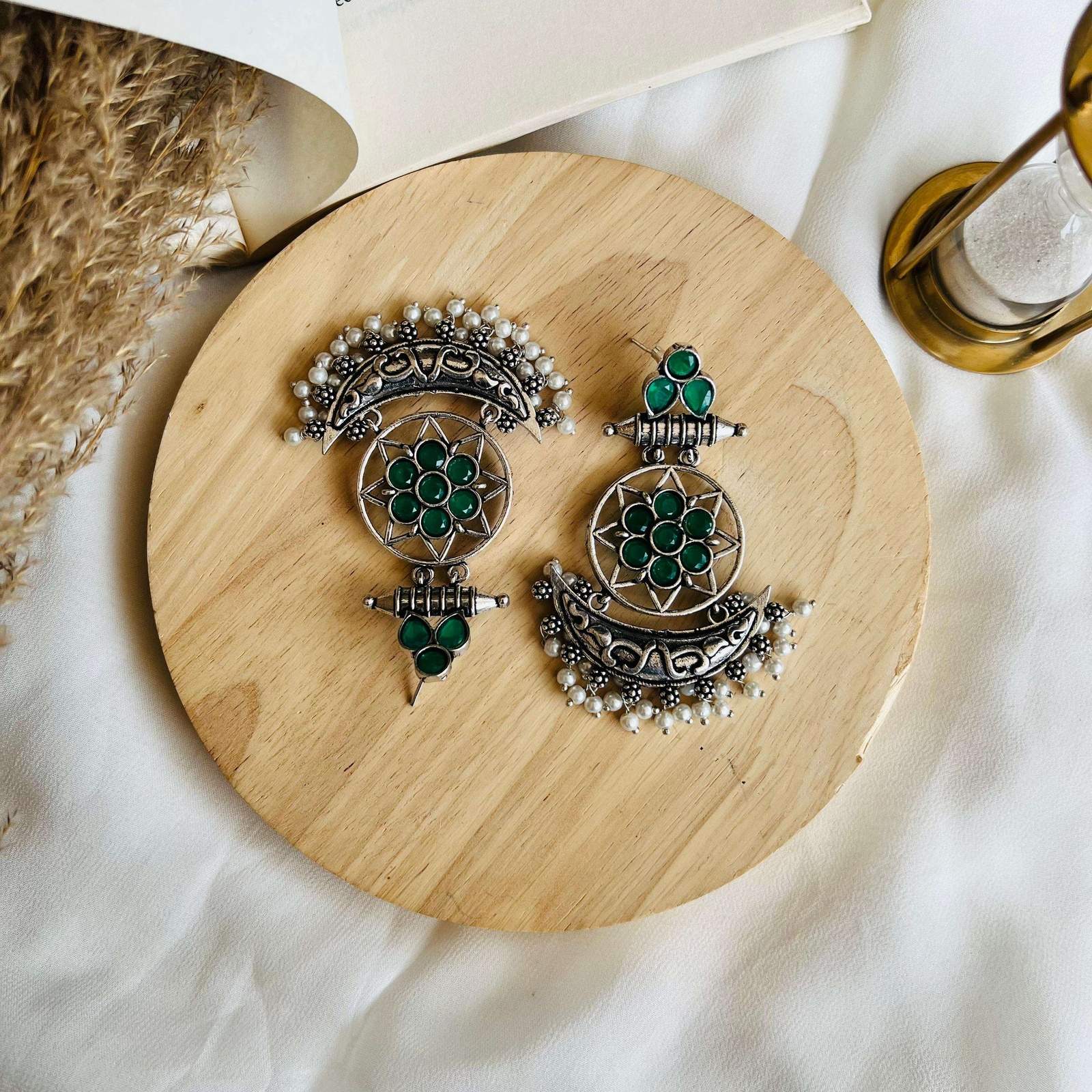 Inayat oxidized Chandwali Velvet box by Shweta