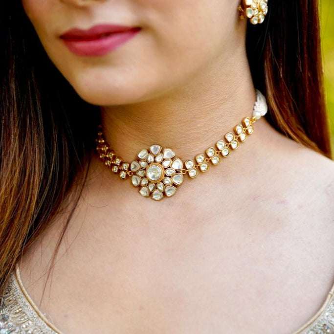 Nayaab Hina polki choker