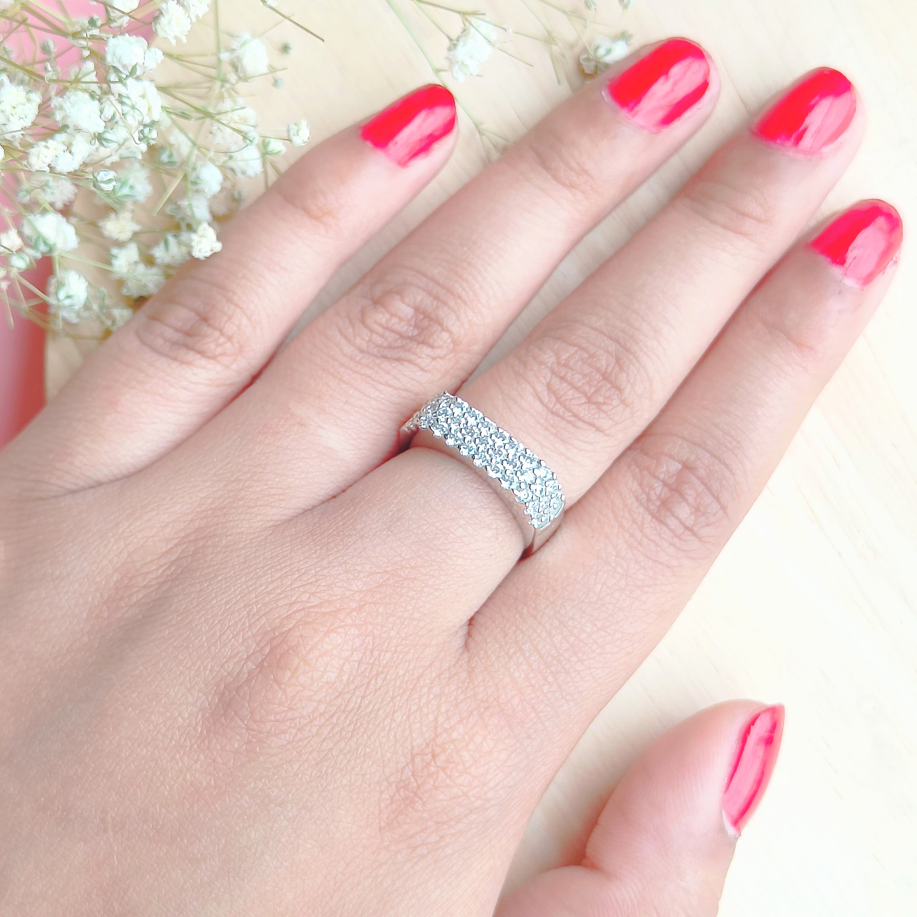 Vs Sterling silver Cocktail Ring 143 4g