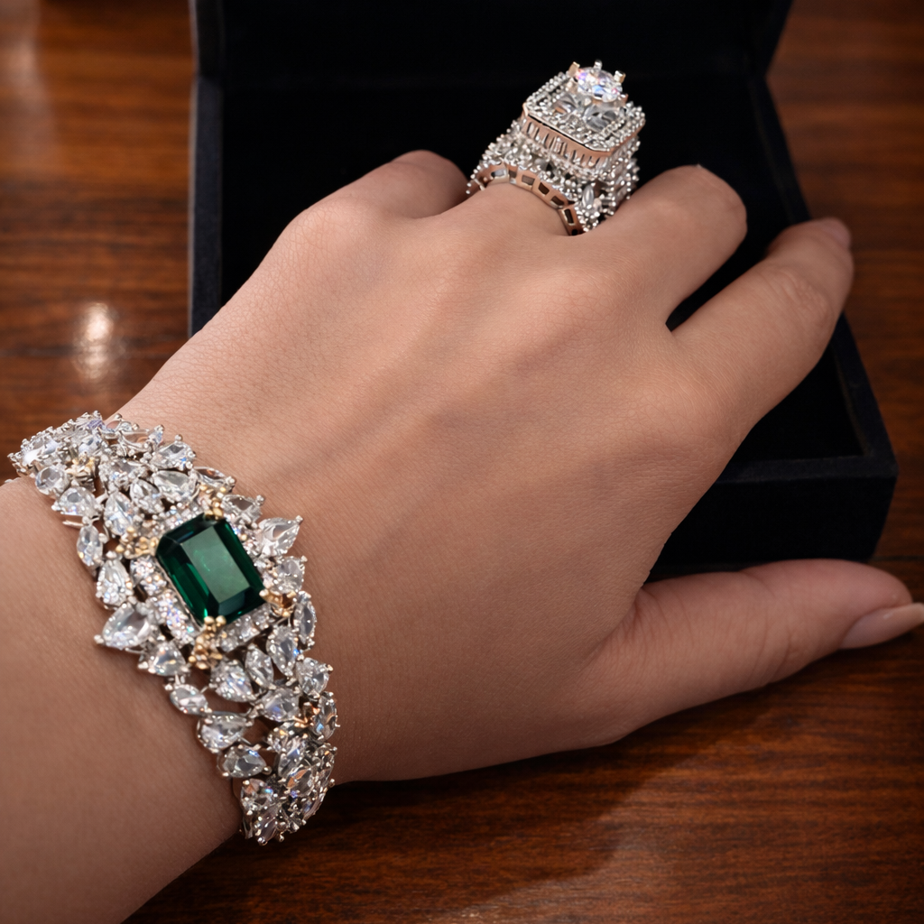 Maharani Ring & Aria Bracelet Combo