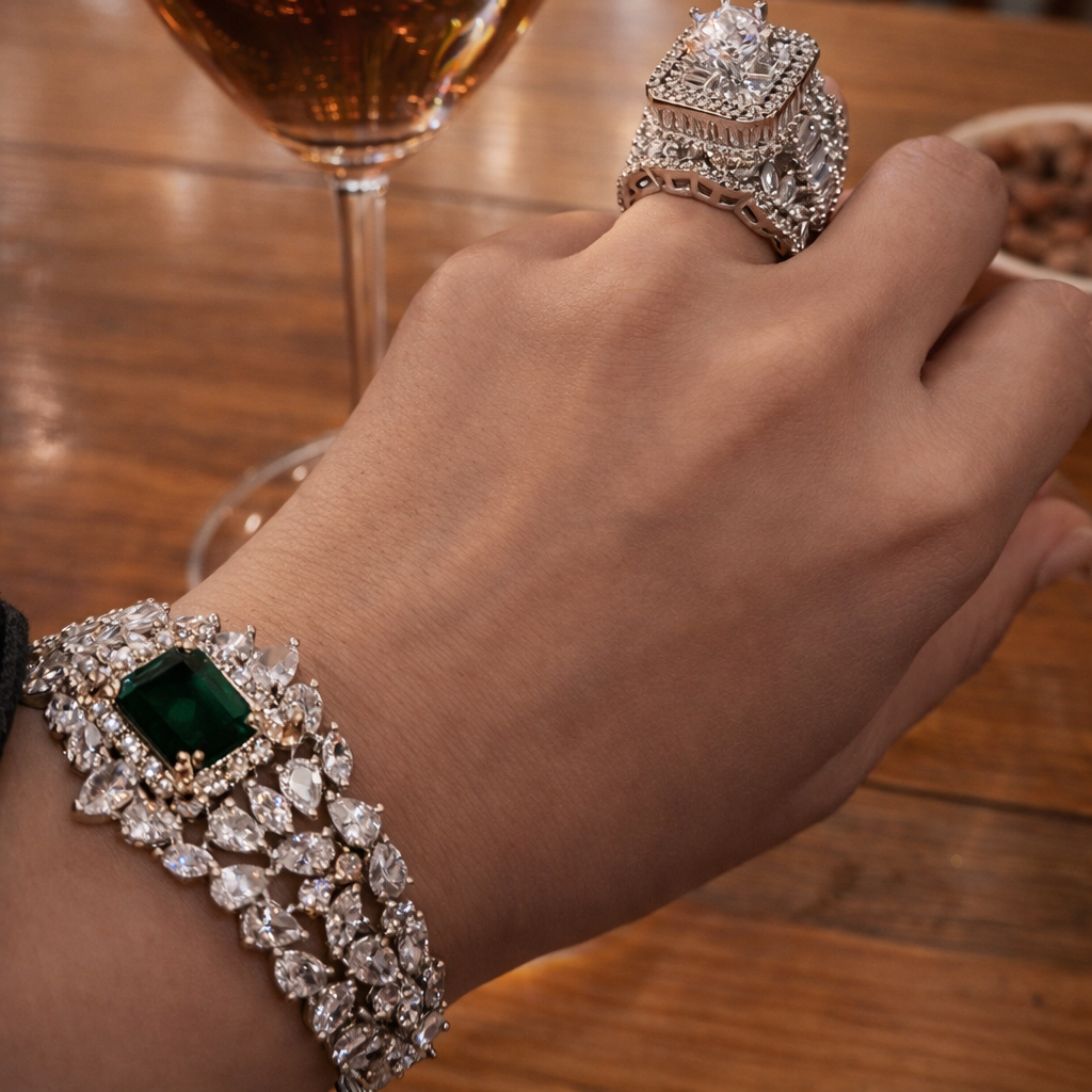 Maharani Ring & Aria Bracelet Combo