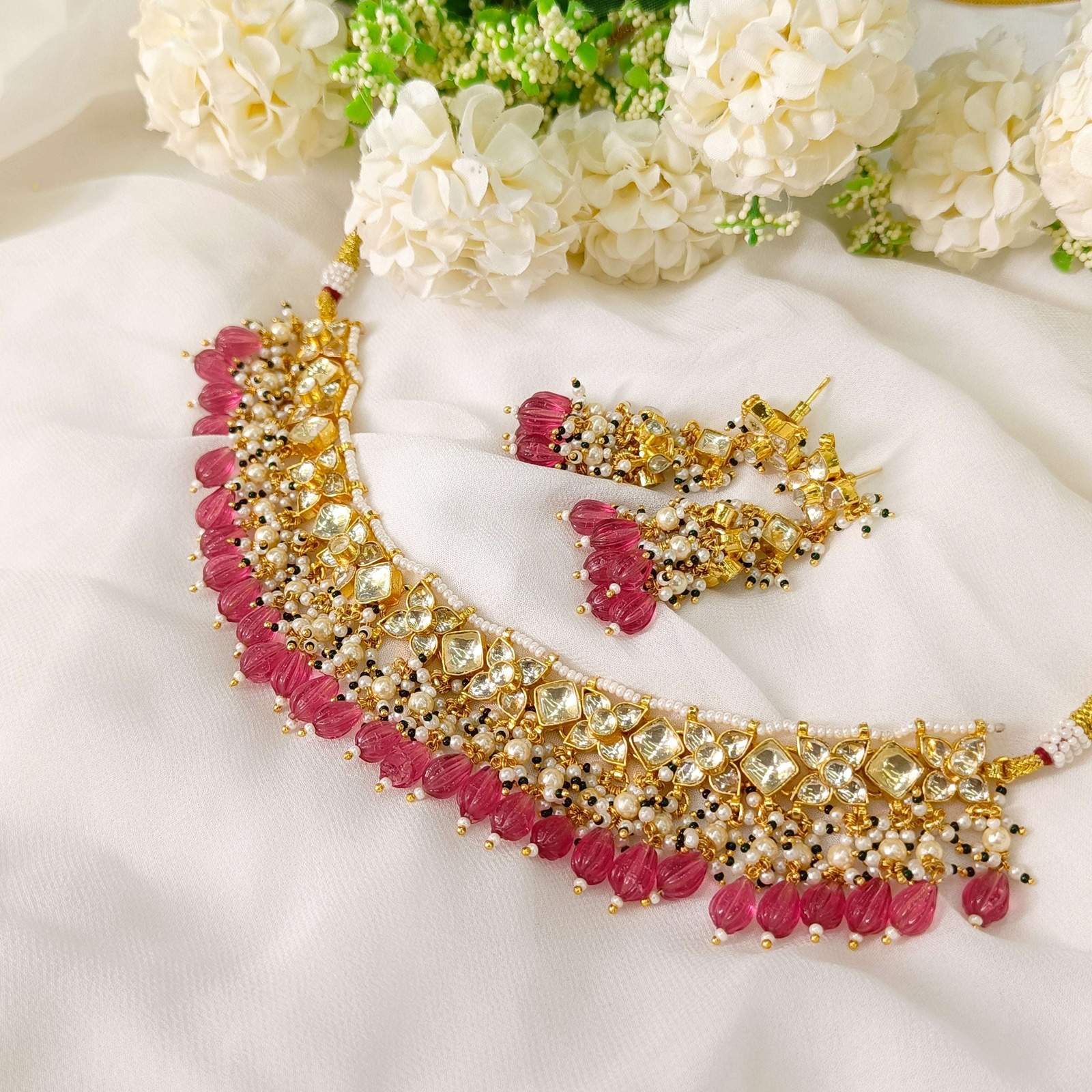 Nayaab Jaanvi Polki Neckpiece