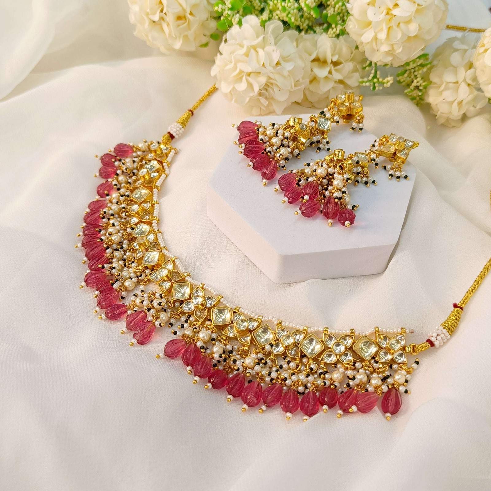 Nayaab Jaanvi Polki Neckpiece