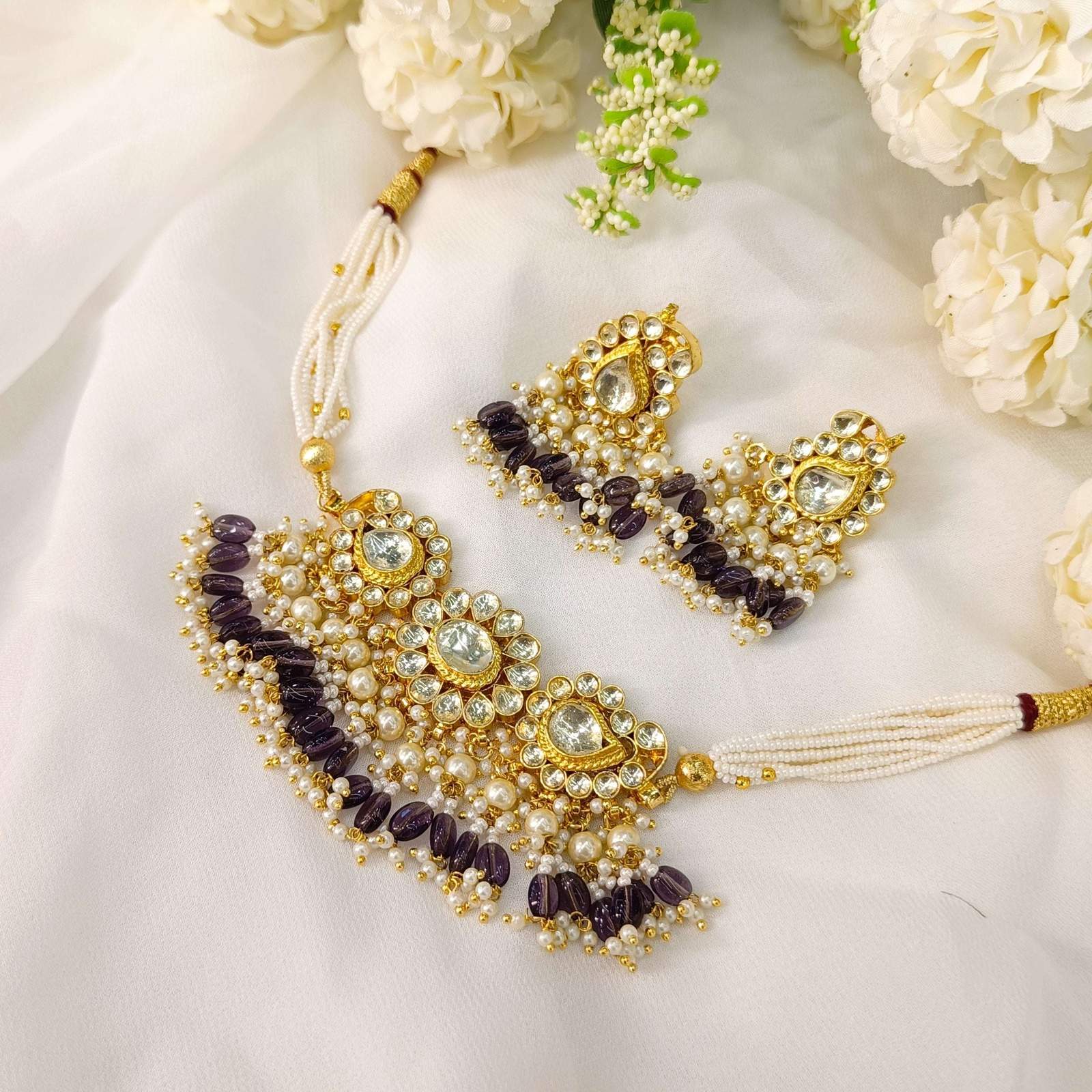 Nayaab Mahira Polki Neckpiece