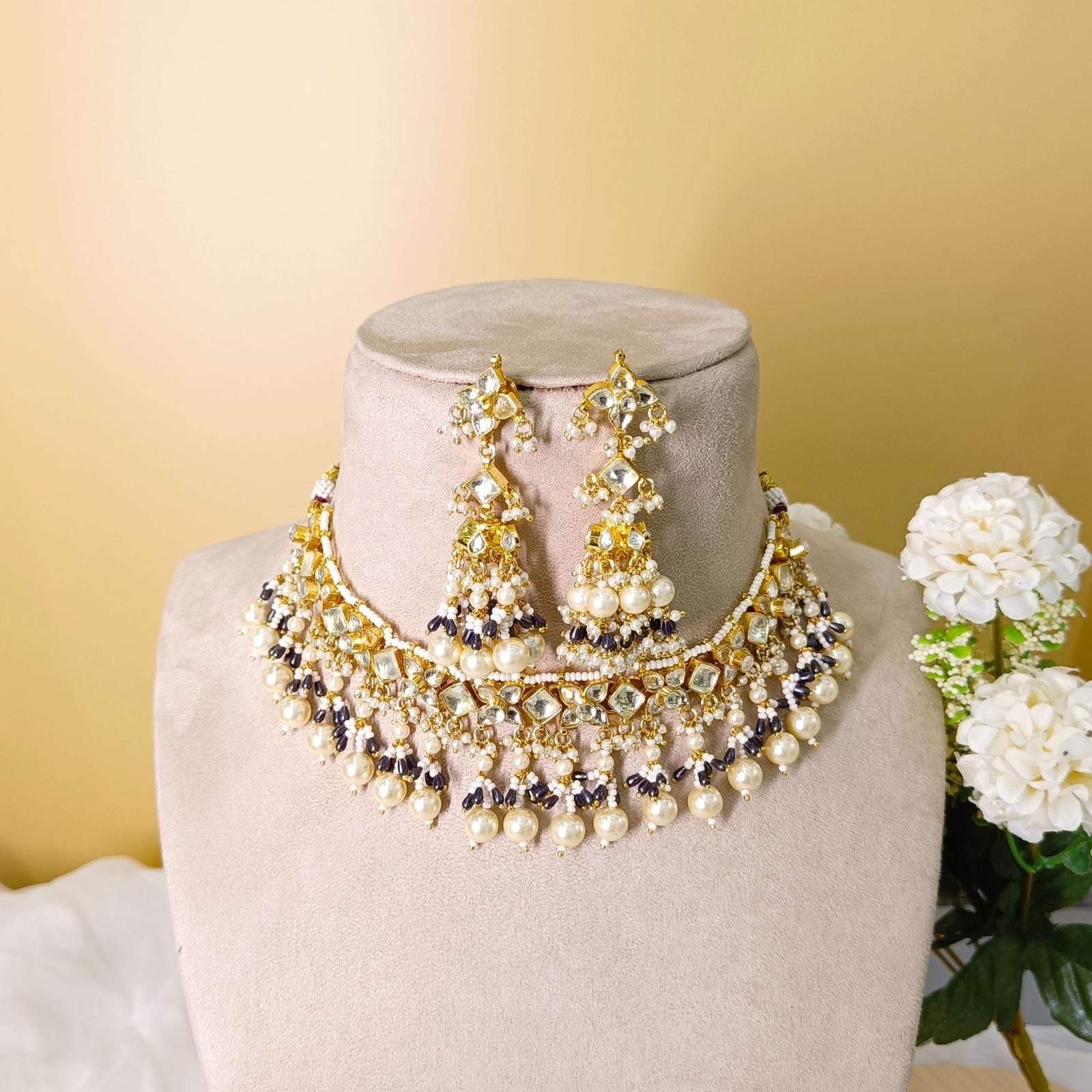 Nayaab Jaanvi Polki Neckpiece