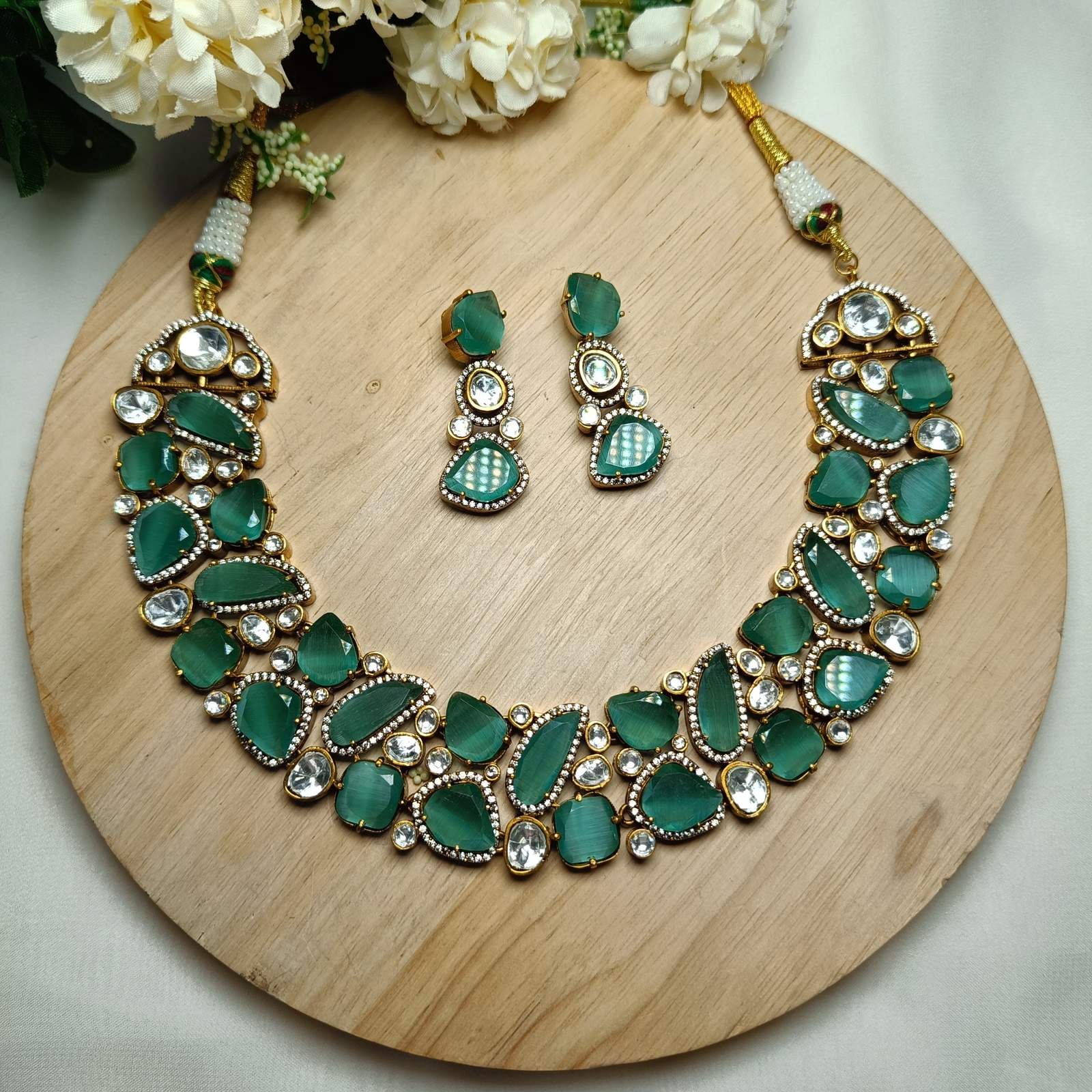 Nayaab Juni polki Neckpiece