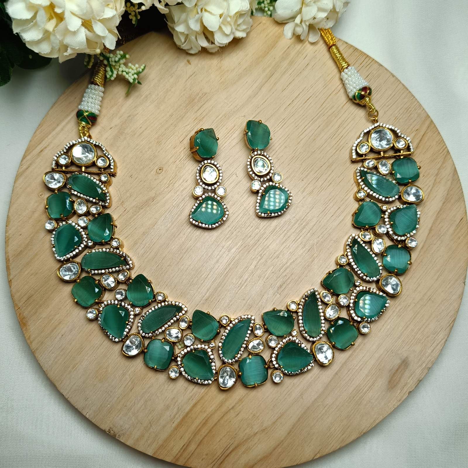 Nayaab Juni polki Neckpiece