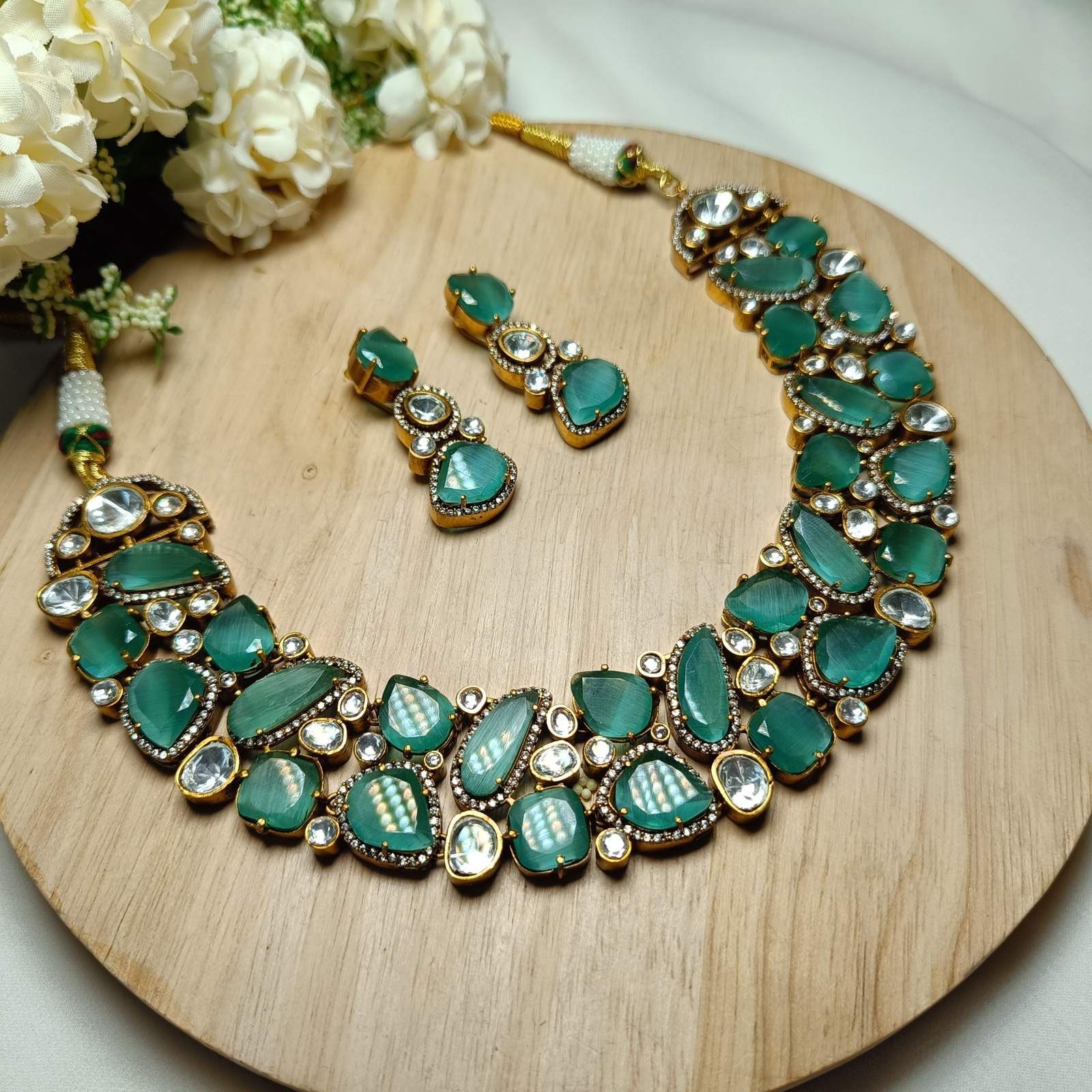 Nayaab Juni polki Neckpiece