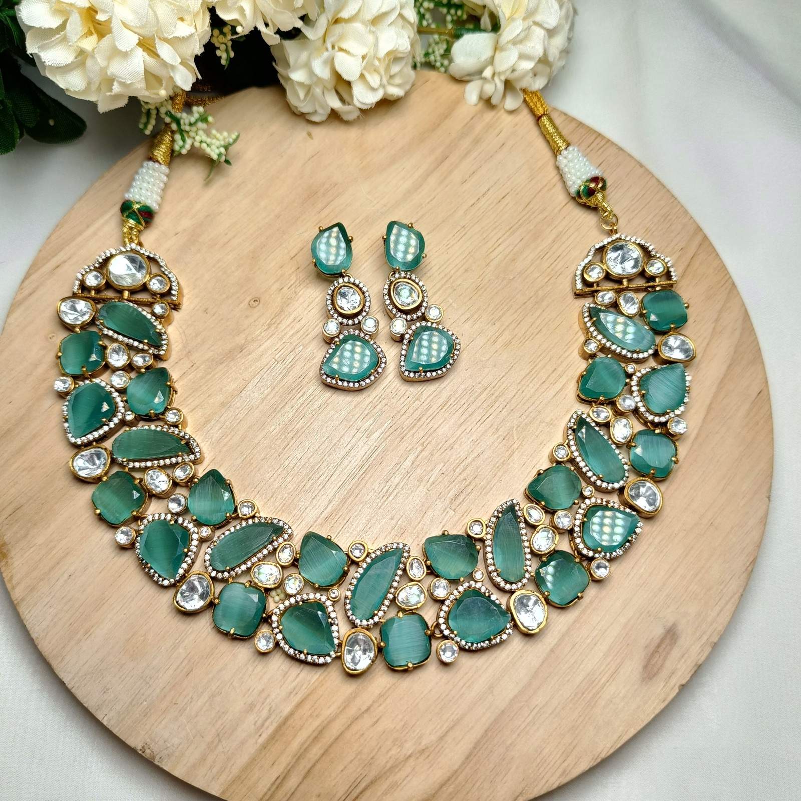 Nayaab Juni polki Neckpiece