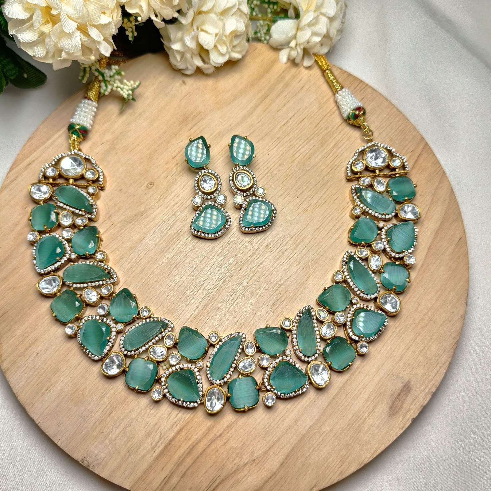 Nayaab Juni polki Neckpiece