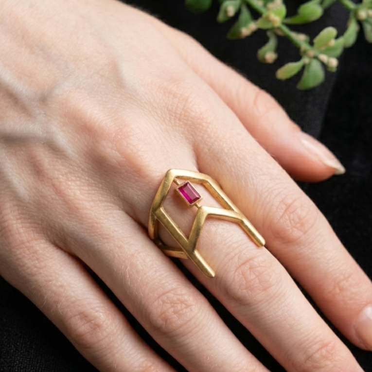 Nayaab Pooja Ring adjustable