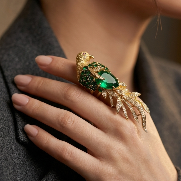 Nayaab Diva Ring adjustable