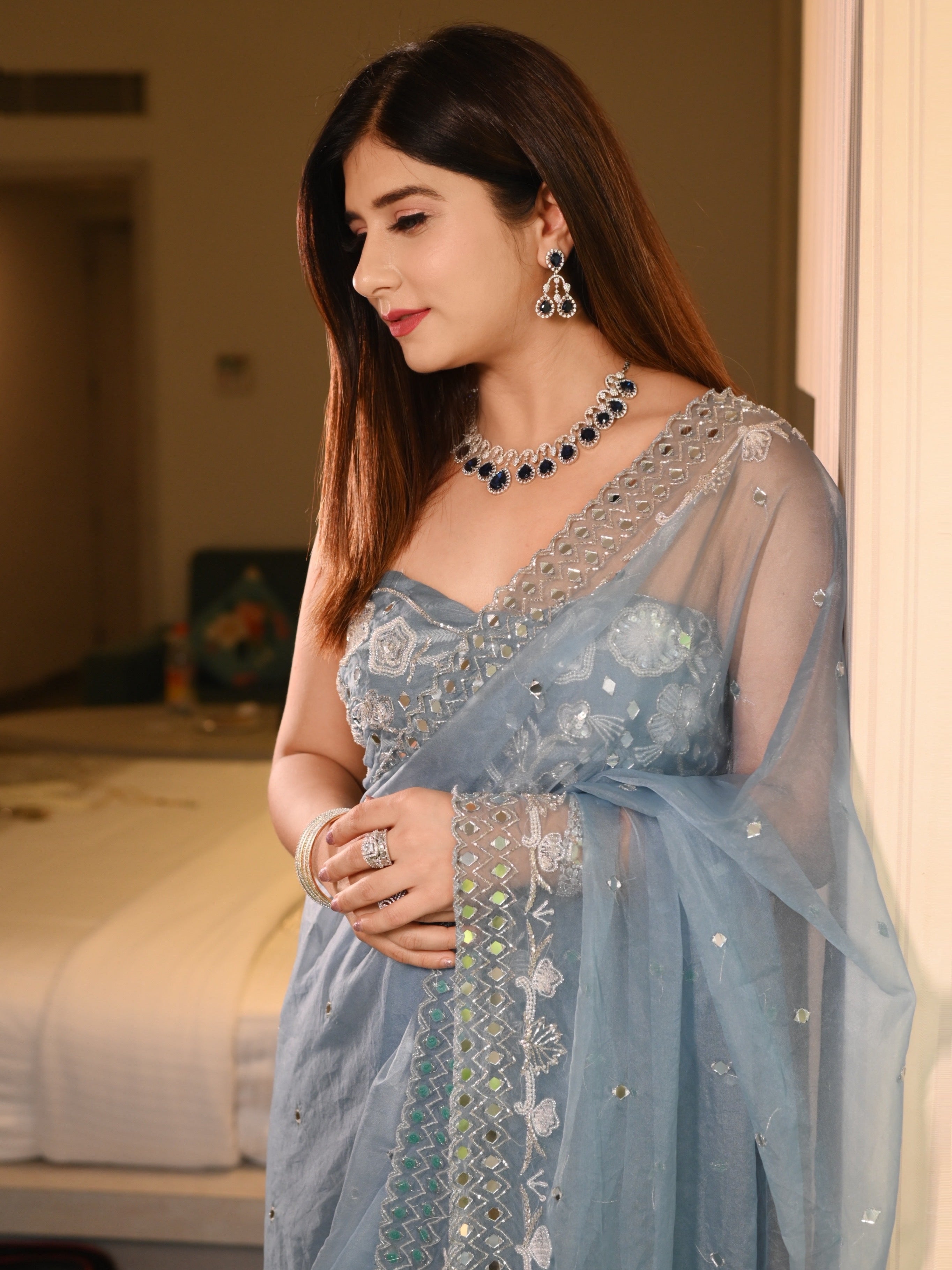 Mirror Saree
