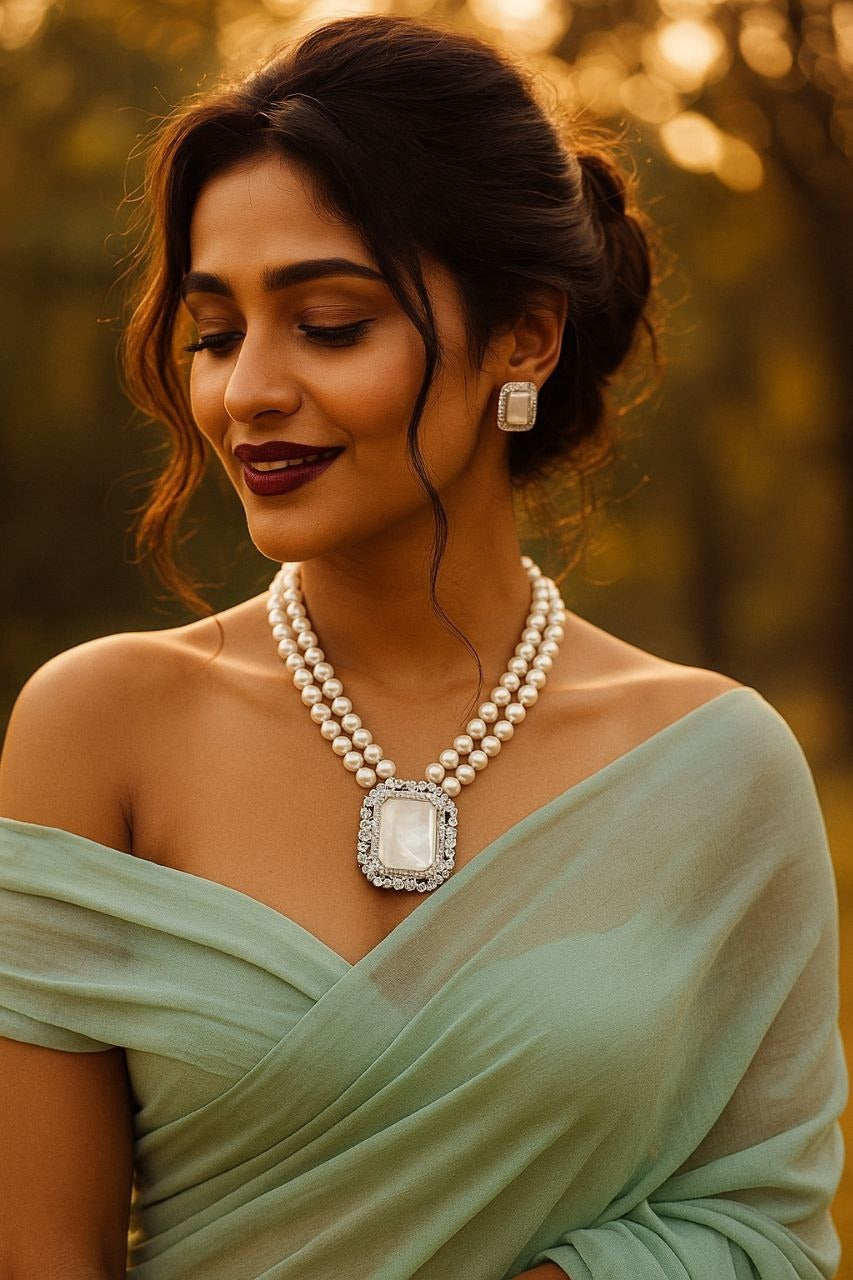 Tanya pearl neckpiece