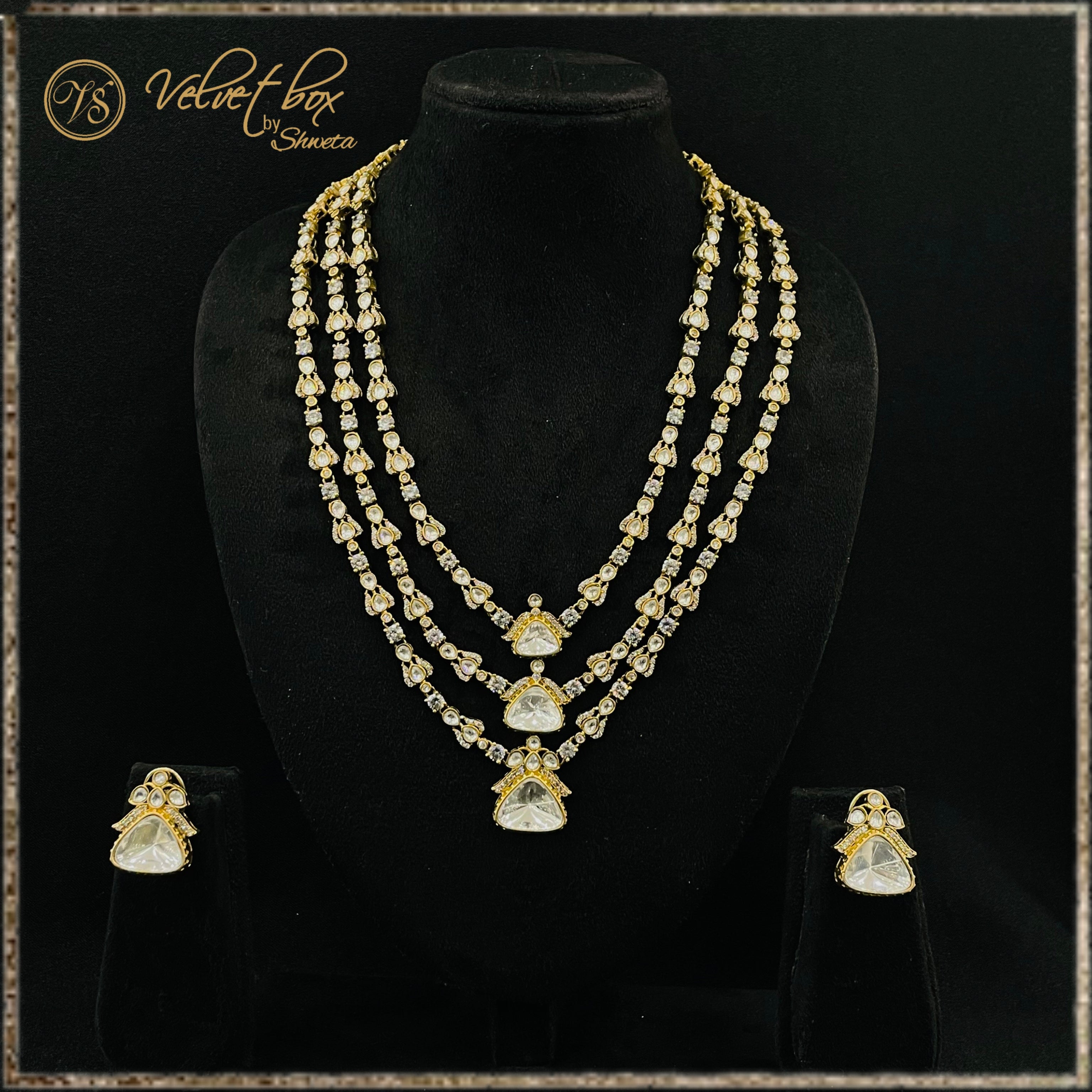 Nayaab Avni Polki layered Neckpiece
