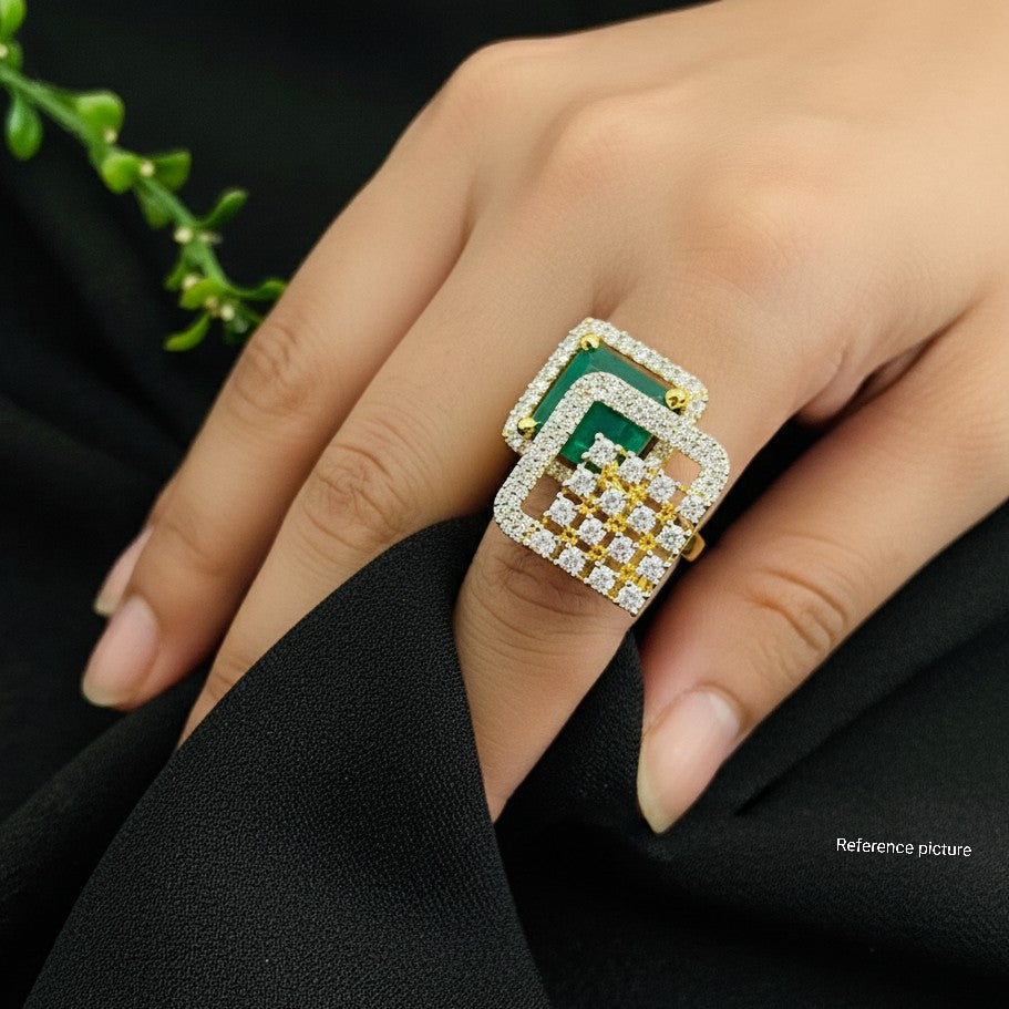 Vs Sterling Silver Cocktail Ring 237 11G