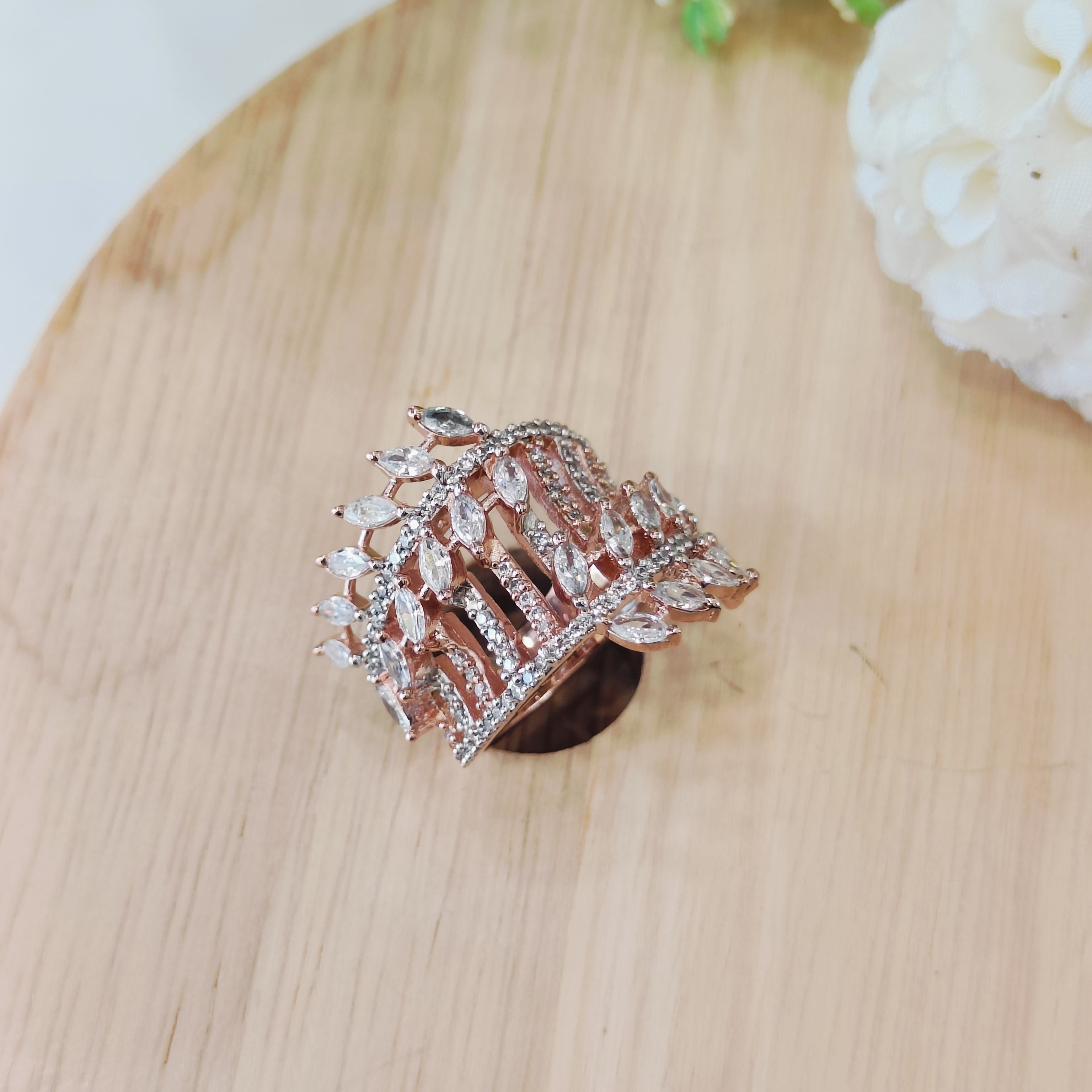 Vs sterling silver cocktail ring 179 10g