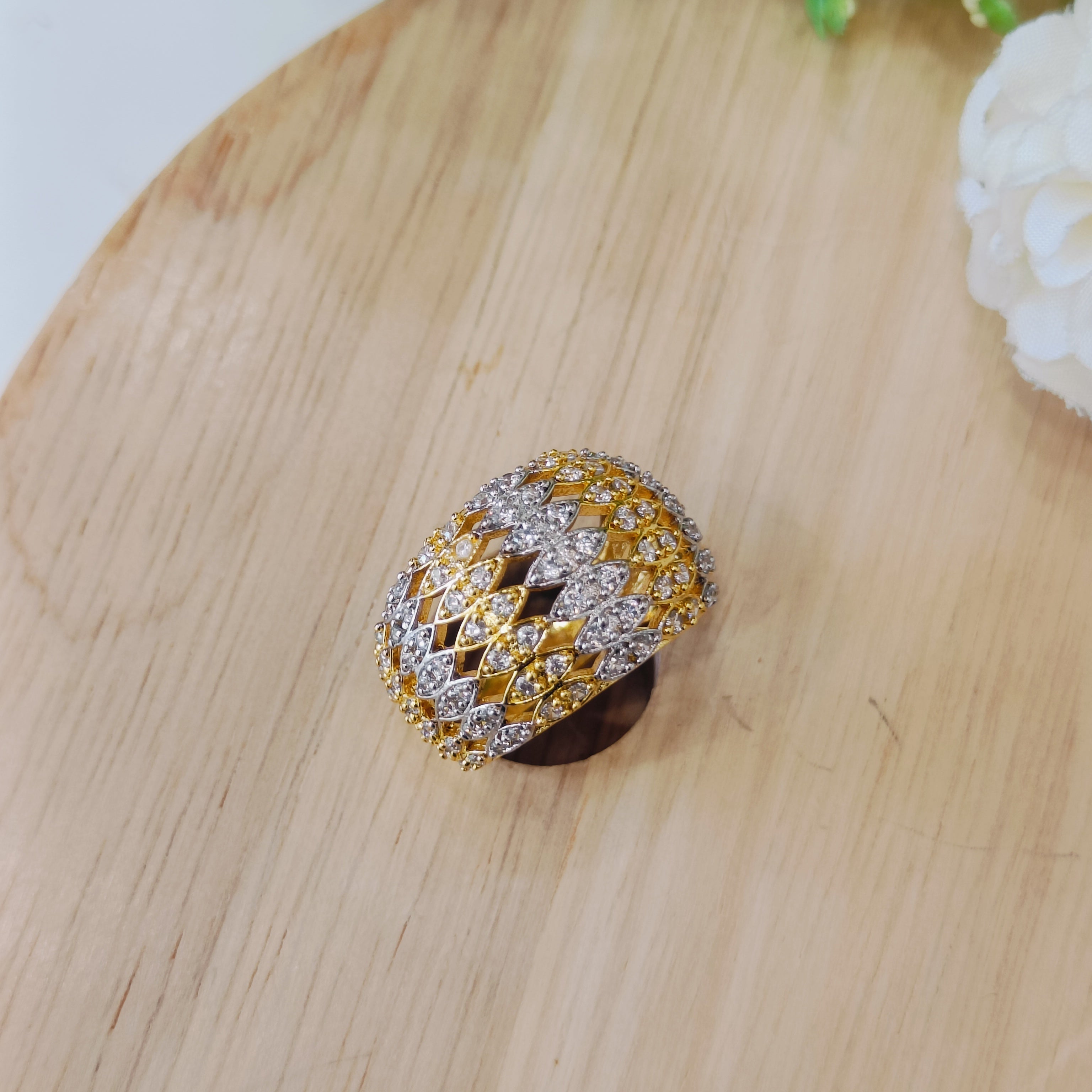 Vs sterling silver cocktail ring 177 7g