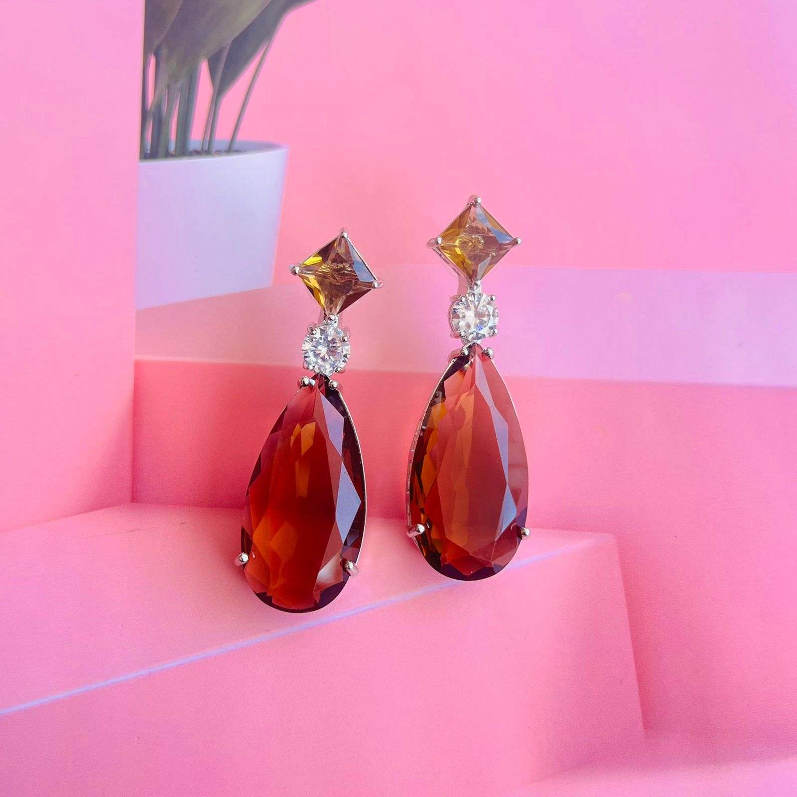 layla lily earrings velvet box by shweta