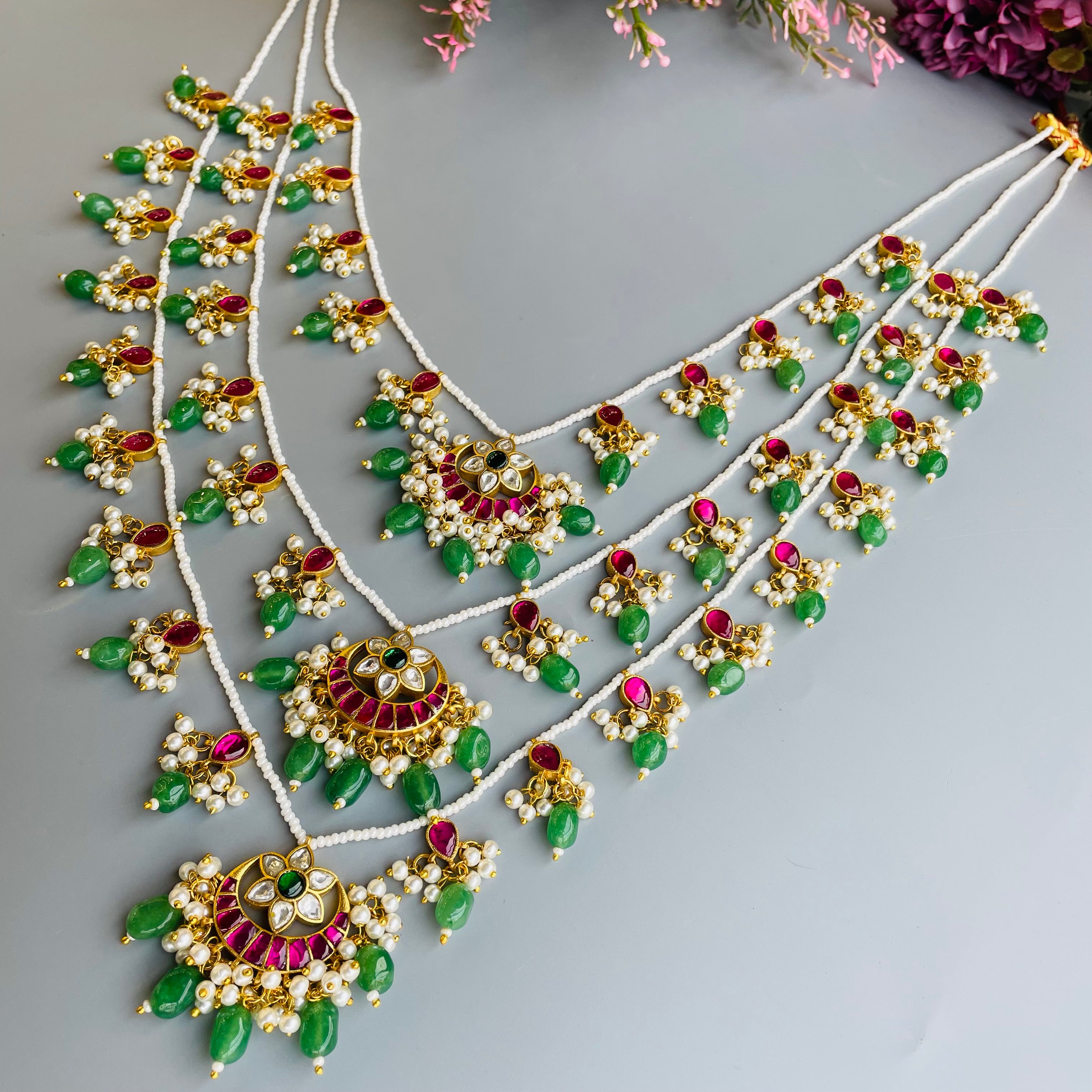 Nayaab Akita Polki Neckpiece