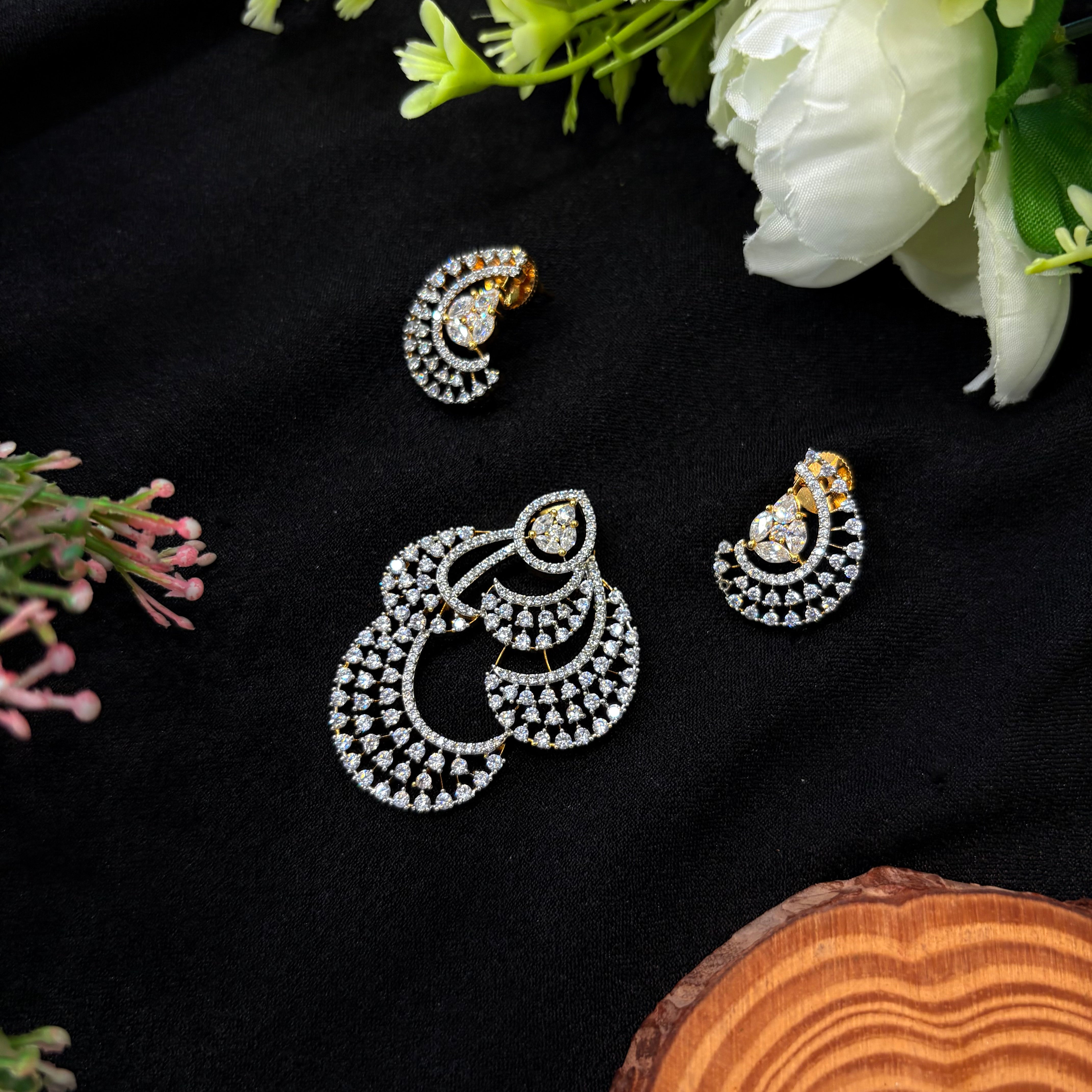 Celeste Arc Pendant Set