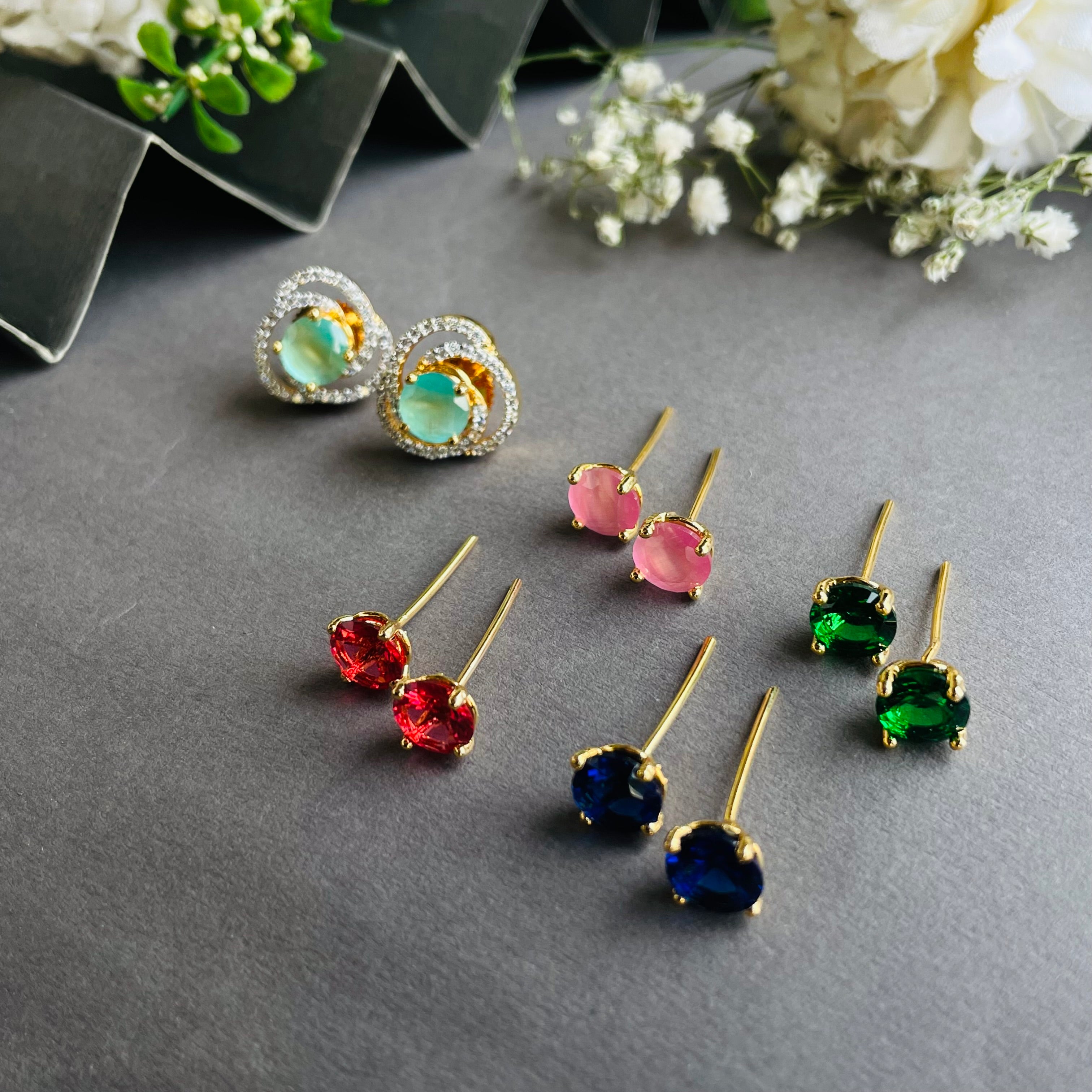 Ad Josie studs colour changeable